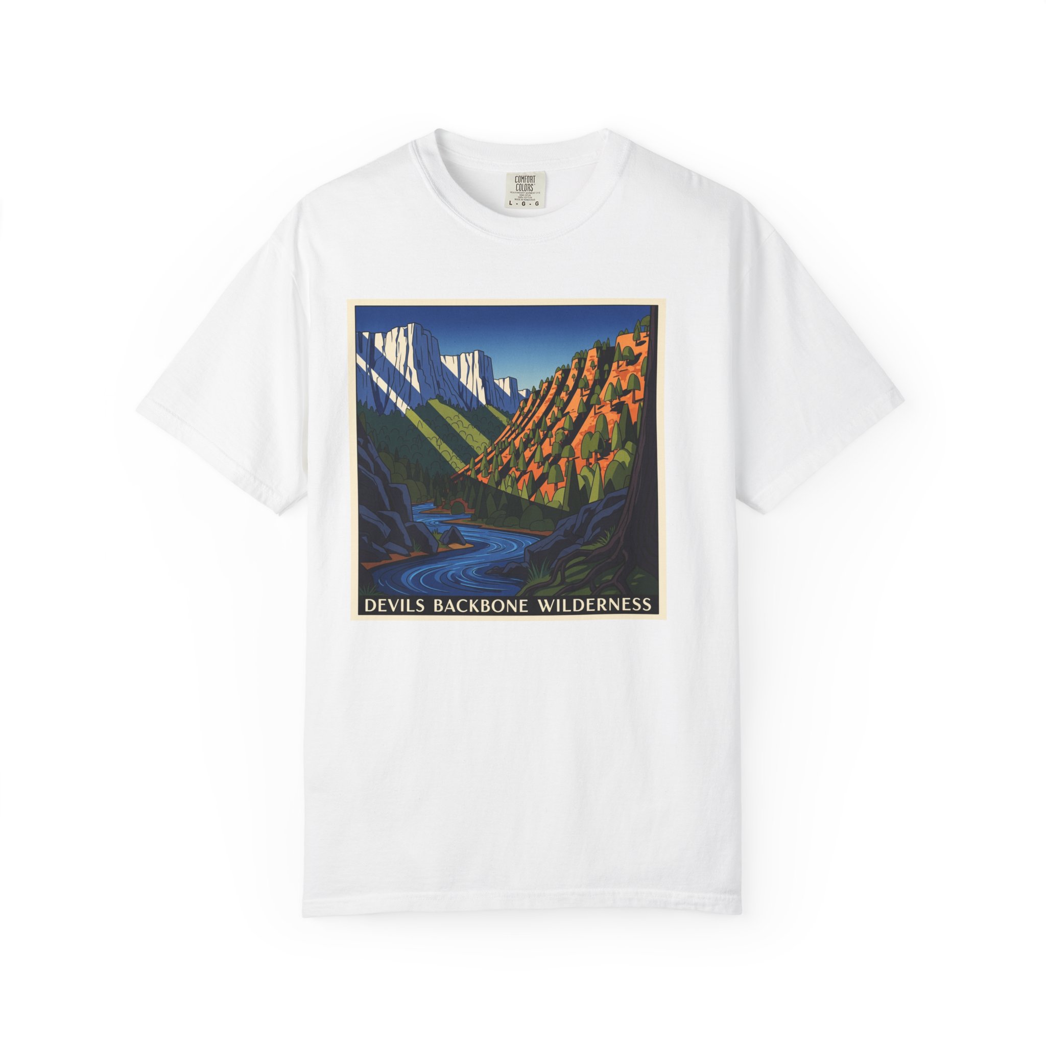 Devils Backbone Wilderness WPA Style Unisex T-shirt