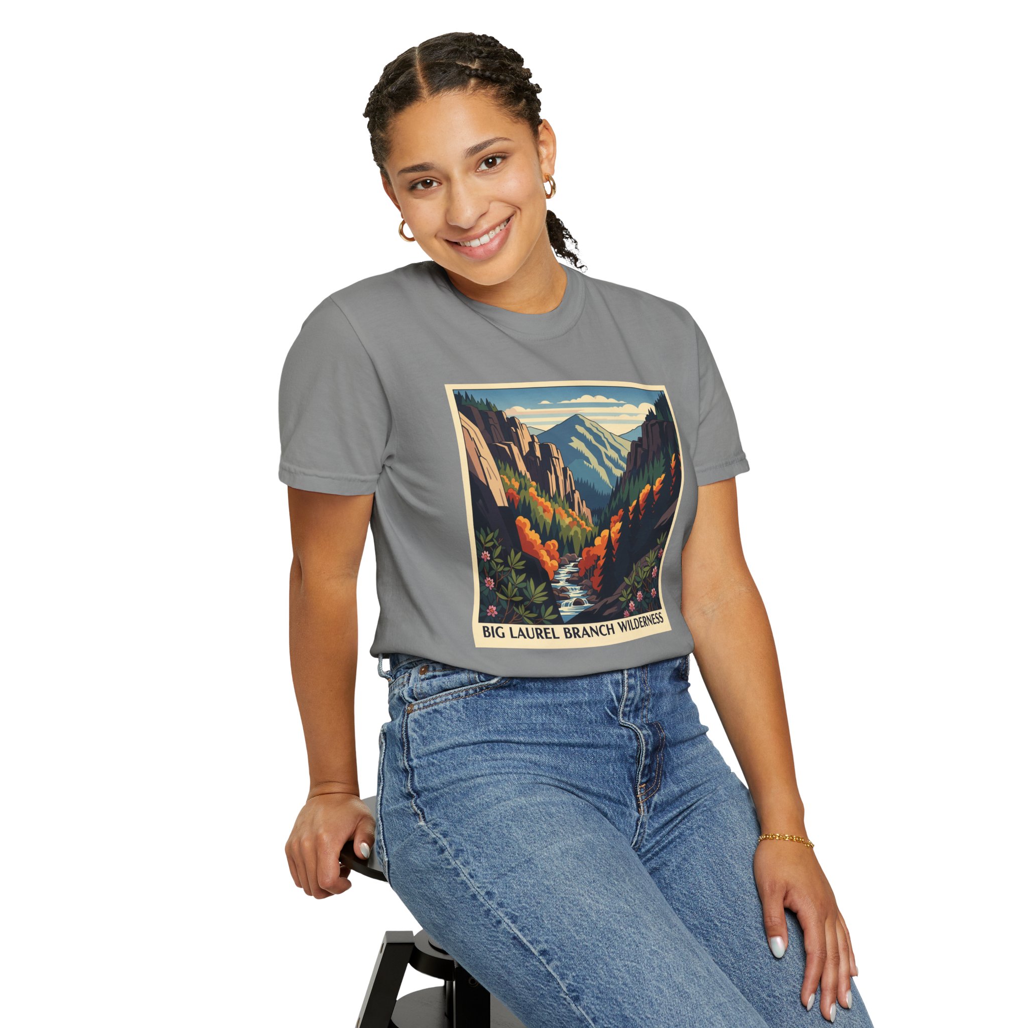 Big Laurel Branch Wilderness WPA Style Unisex T-shirt - Image 11