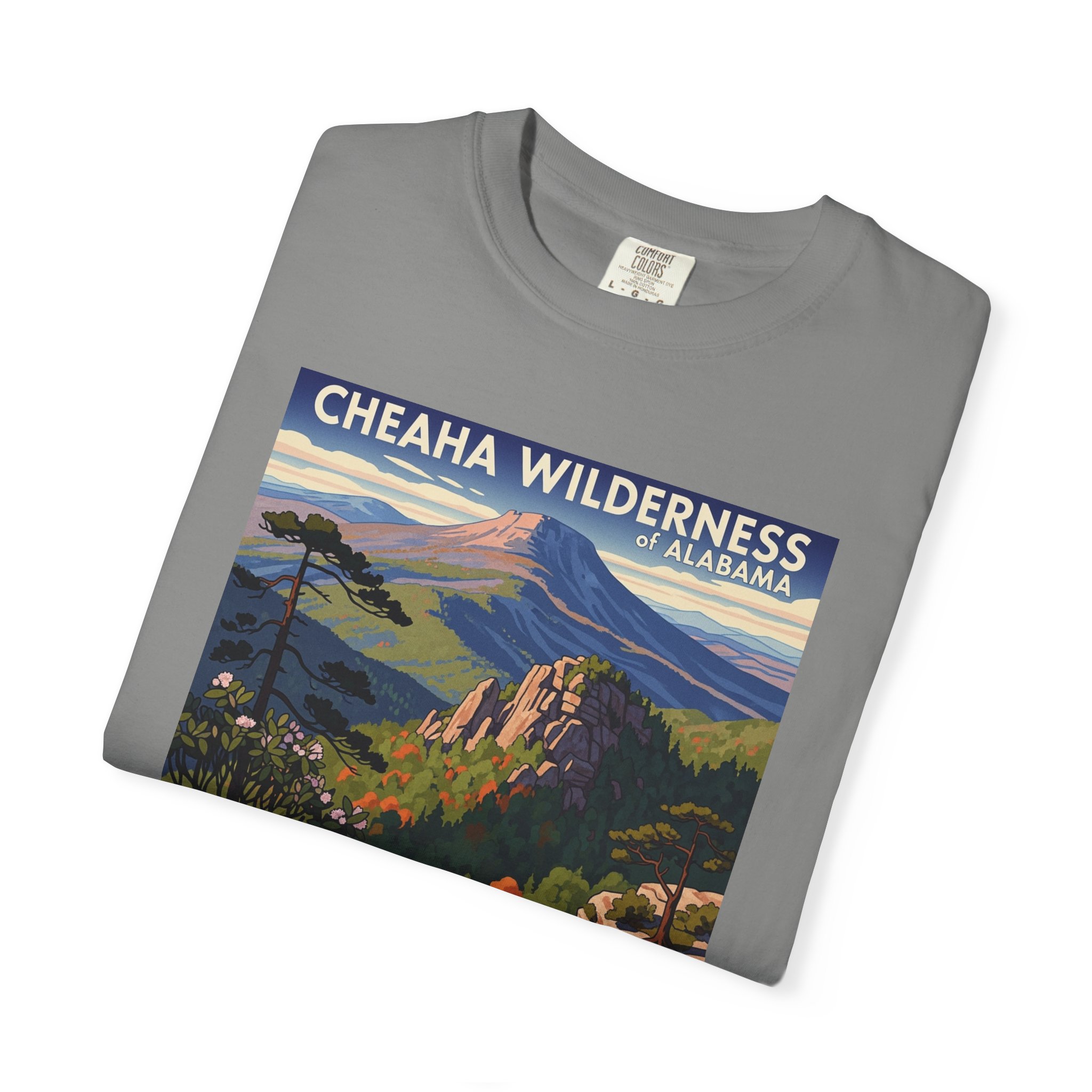 Cheaha Wilderness WPA Style Unisex T-shirt - Image 9