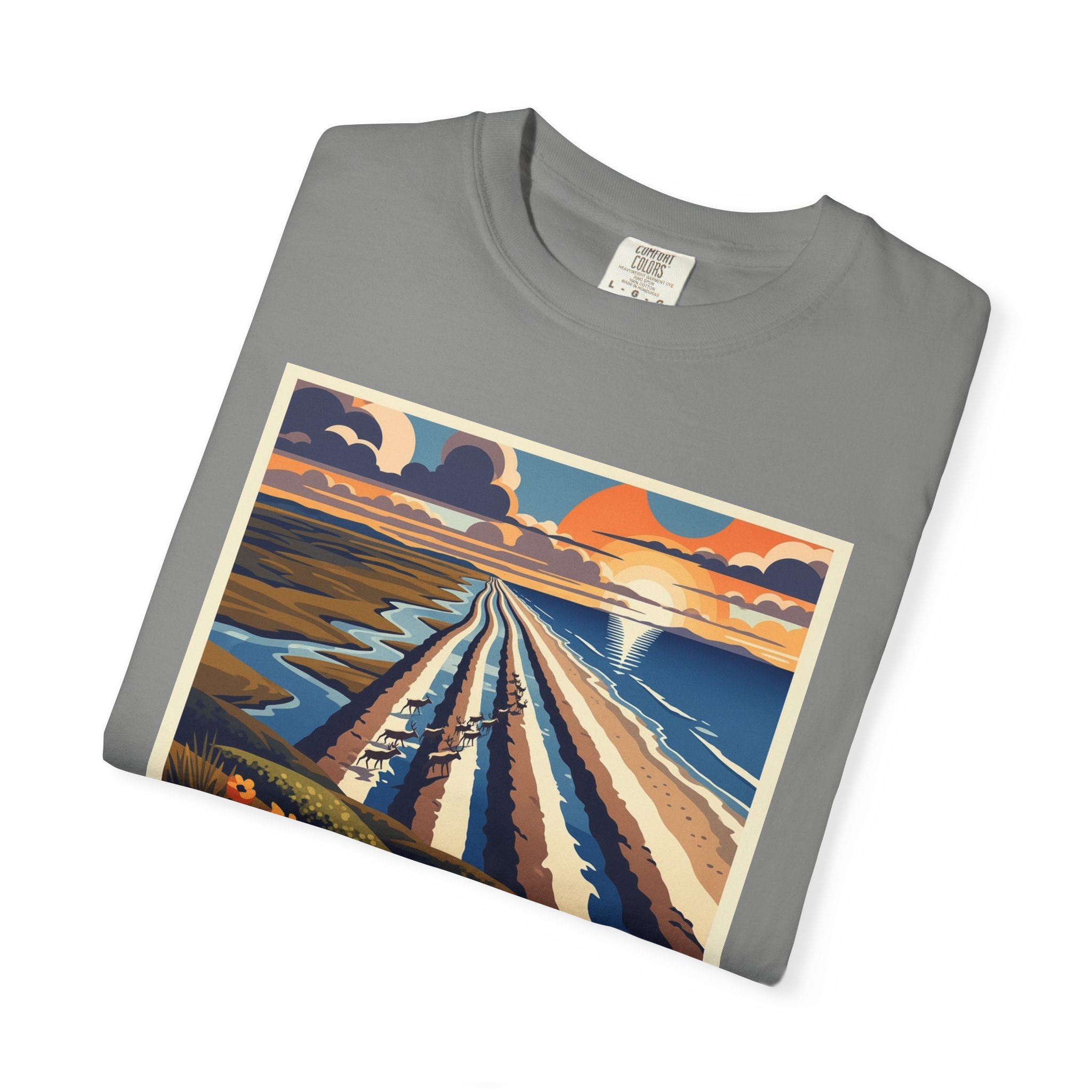 Cape Krusenstern National Monument WPA Style Unisex T-shirt - Image 9