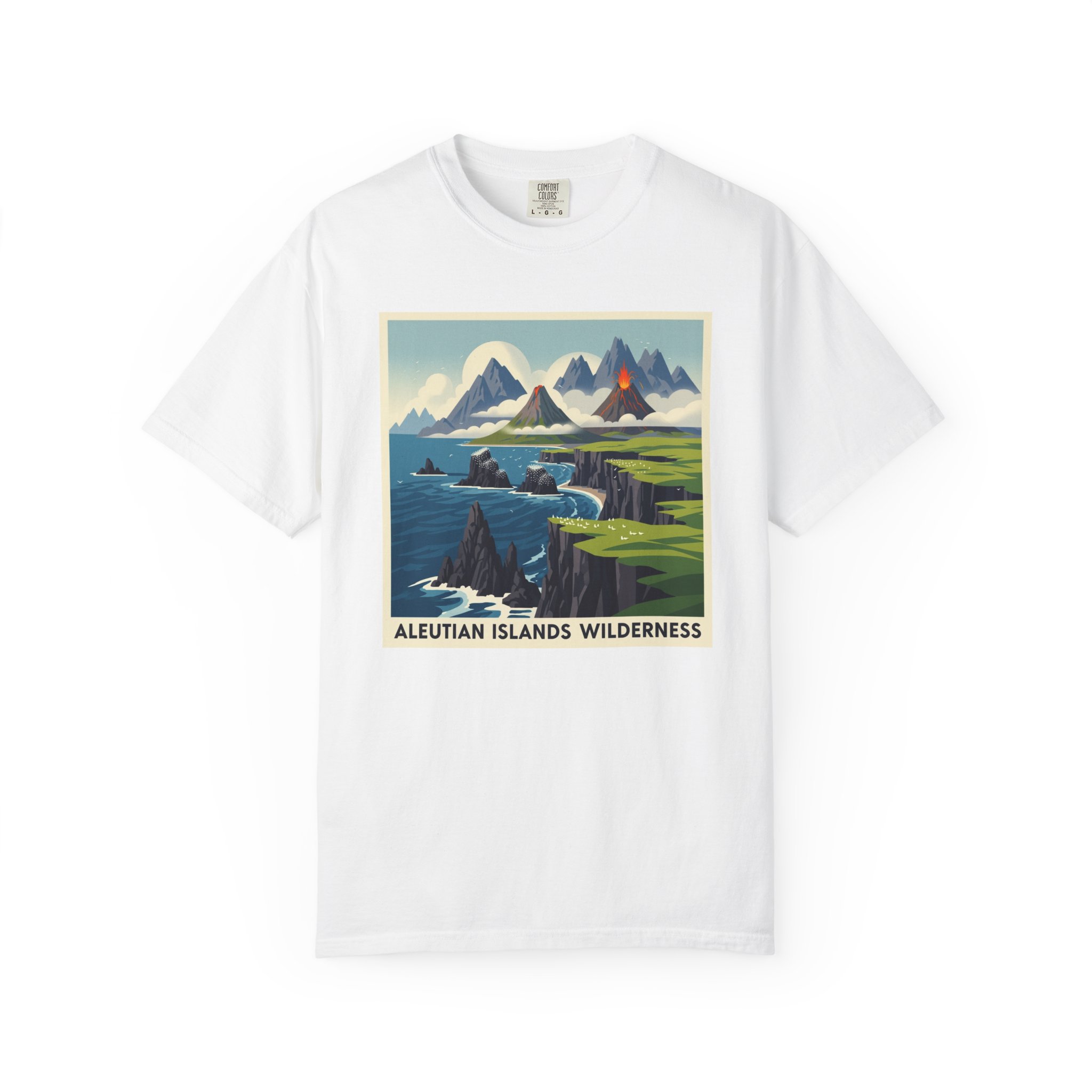 Aleutian Islands Wilderness WPA Style Unisex T-shirt
