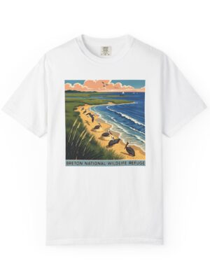 Breton National Wildlife Refuge WPA Style Unisex T-shirt
