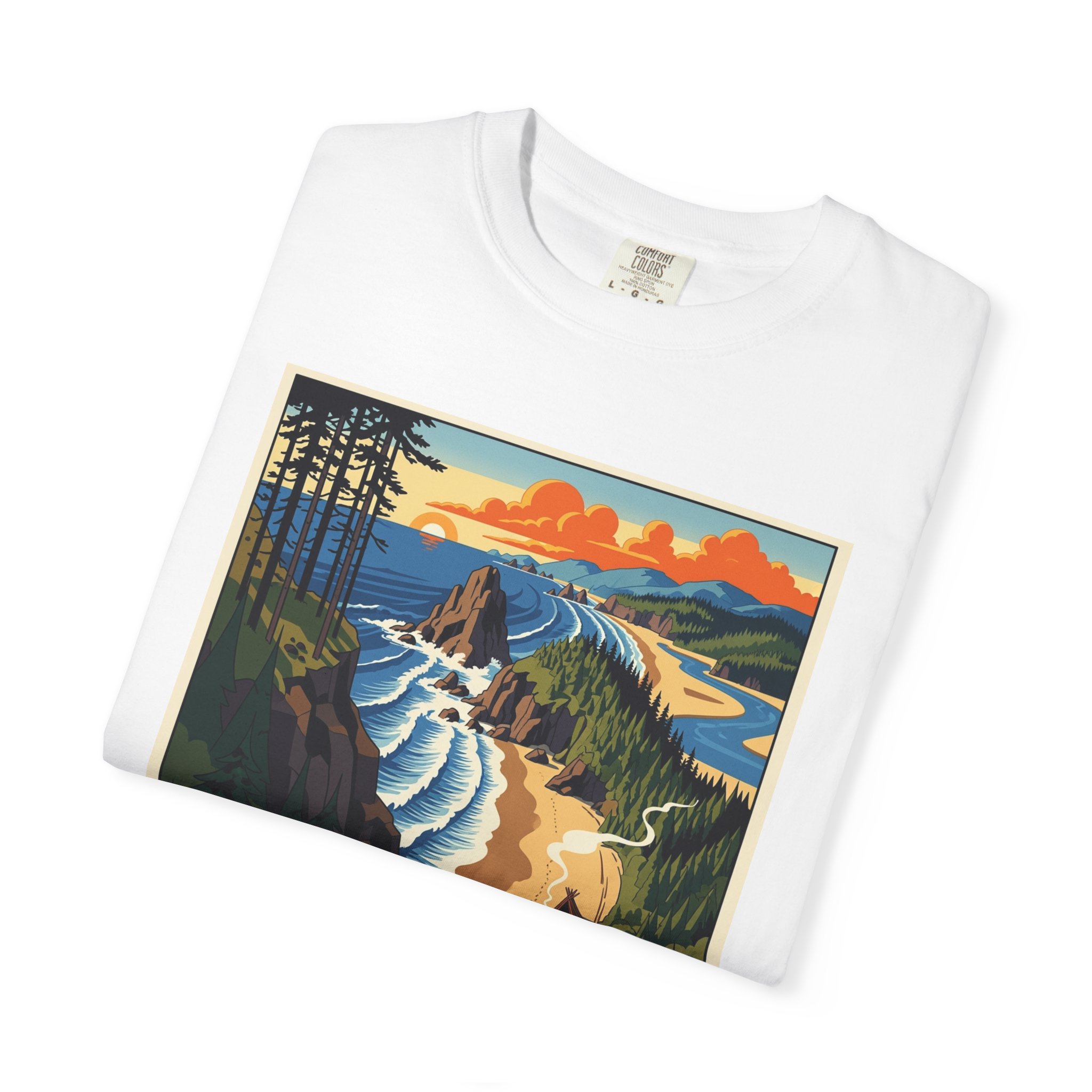 Lewis and Clark National Historical Park WPA Style Unisex T-shirt - Image 3