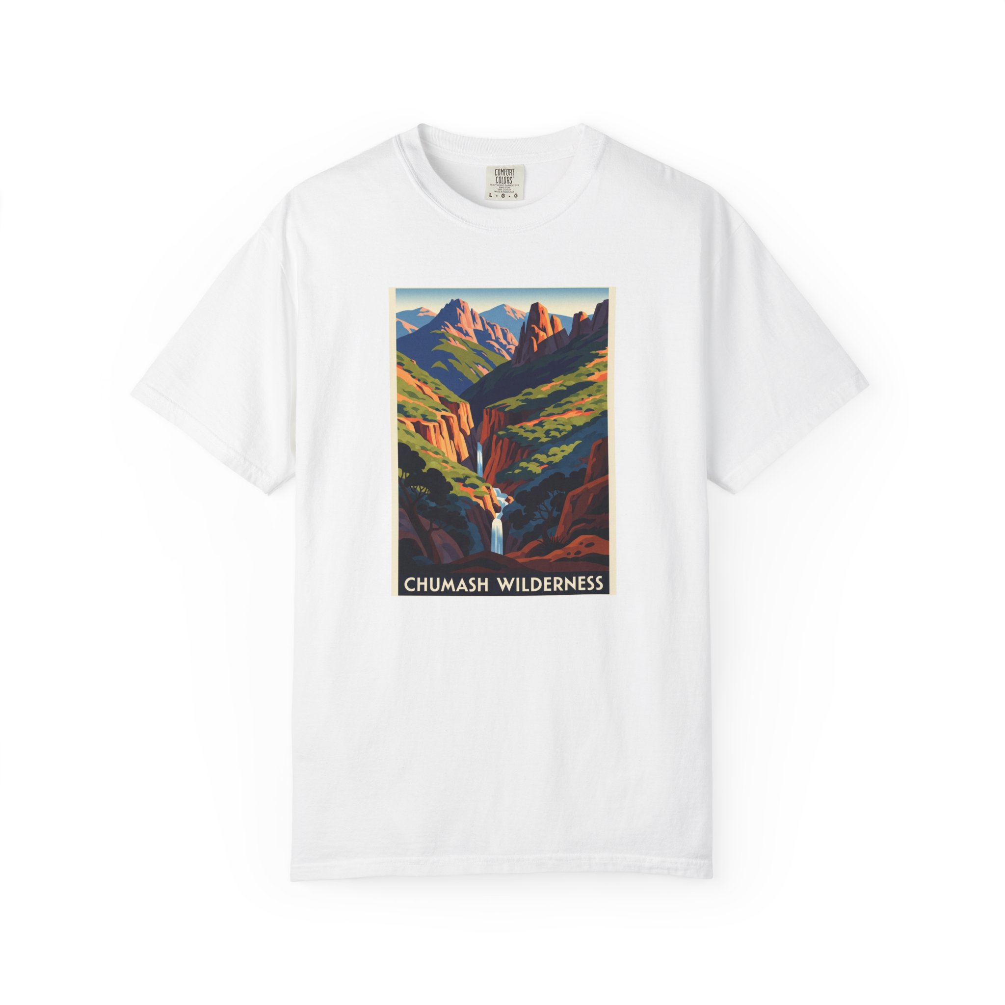 Chumash Wilderness WPA Style Unisex T-shirt