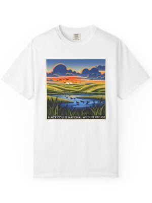 Black Coulee National Wildlife Refuge WPA Style Unisex T-shirt