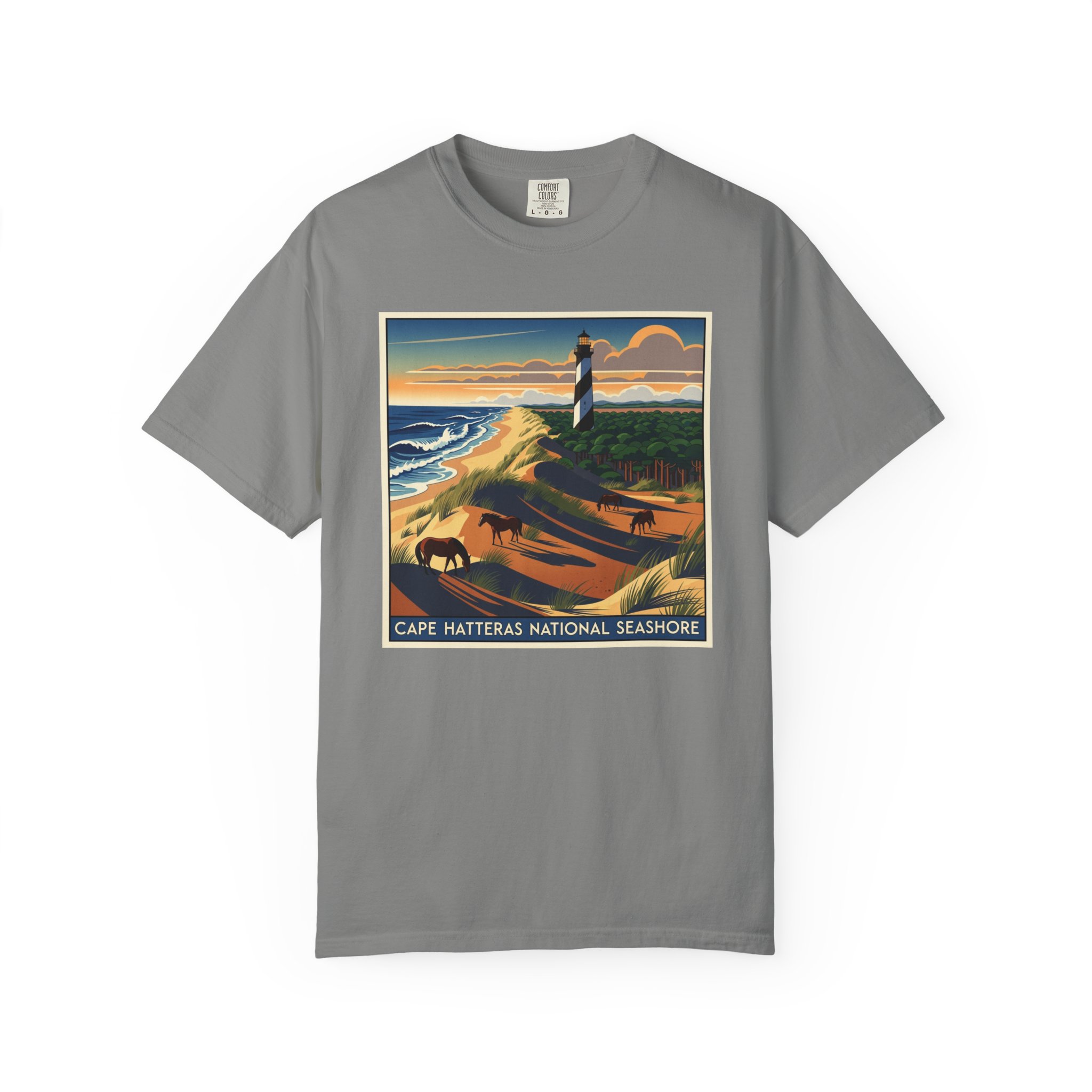 Cape Hatteras National Seashore WPA Style Unisex T-shirt - Image 7