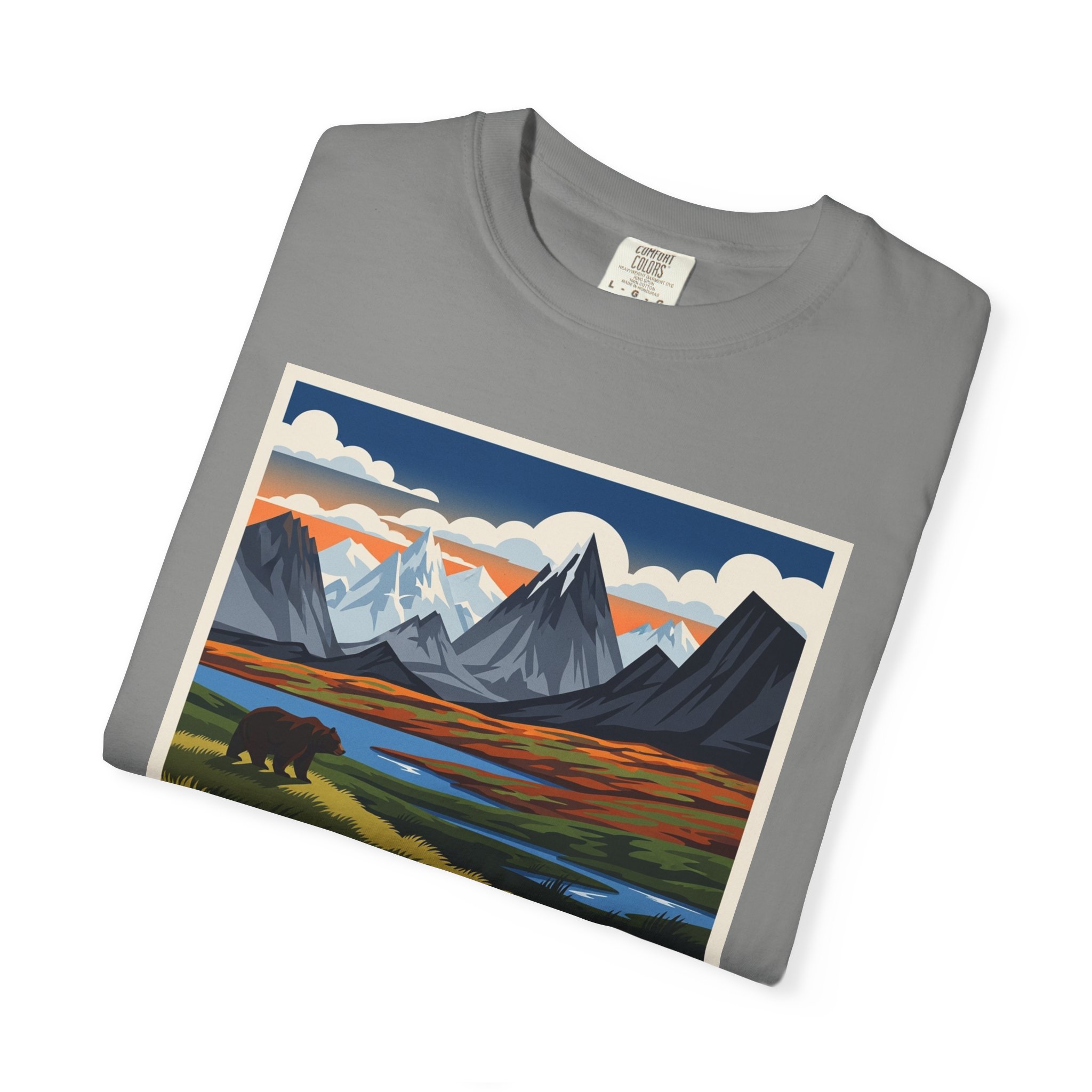 Becharof Wilderness WPA Style Unisex T-shirt - Image 9