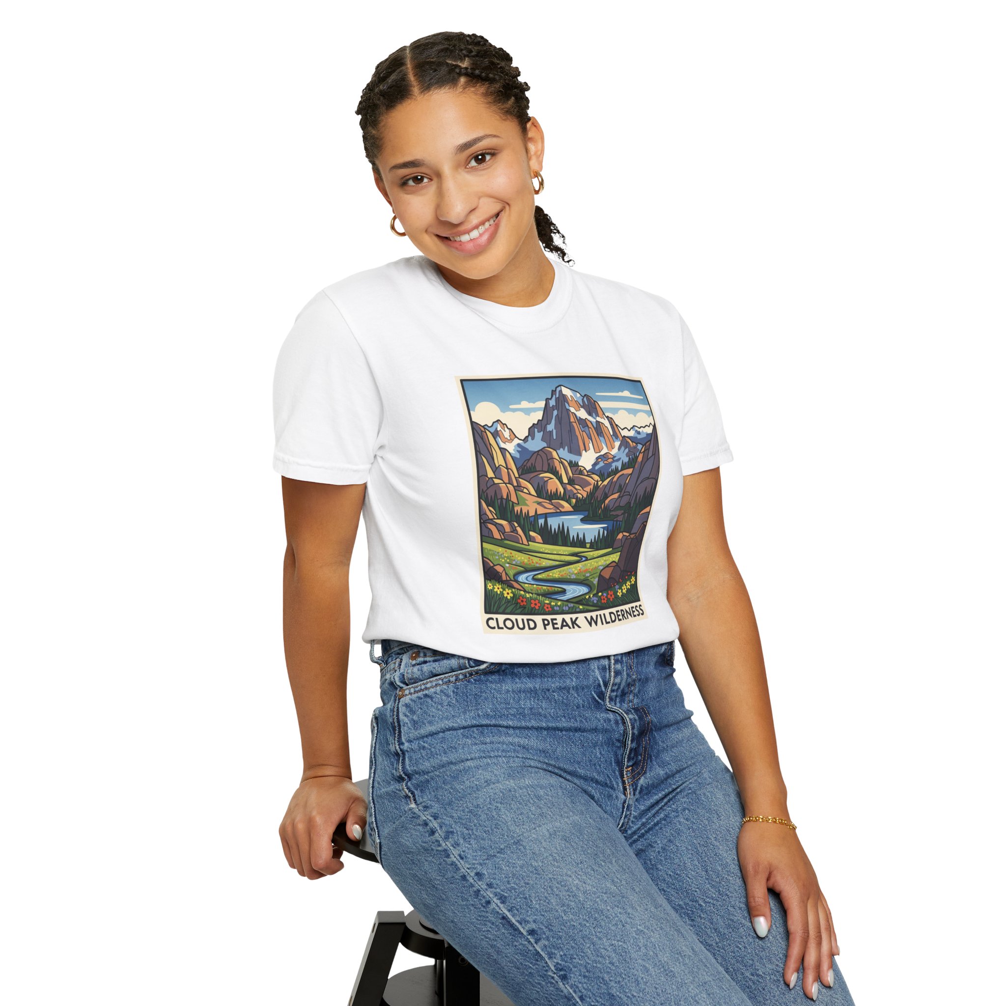 Cloud Peak Wilderness WPA Style Unisex T-shirt - Image 5