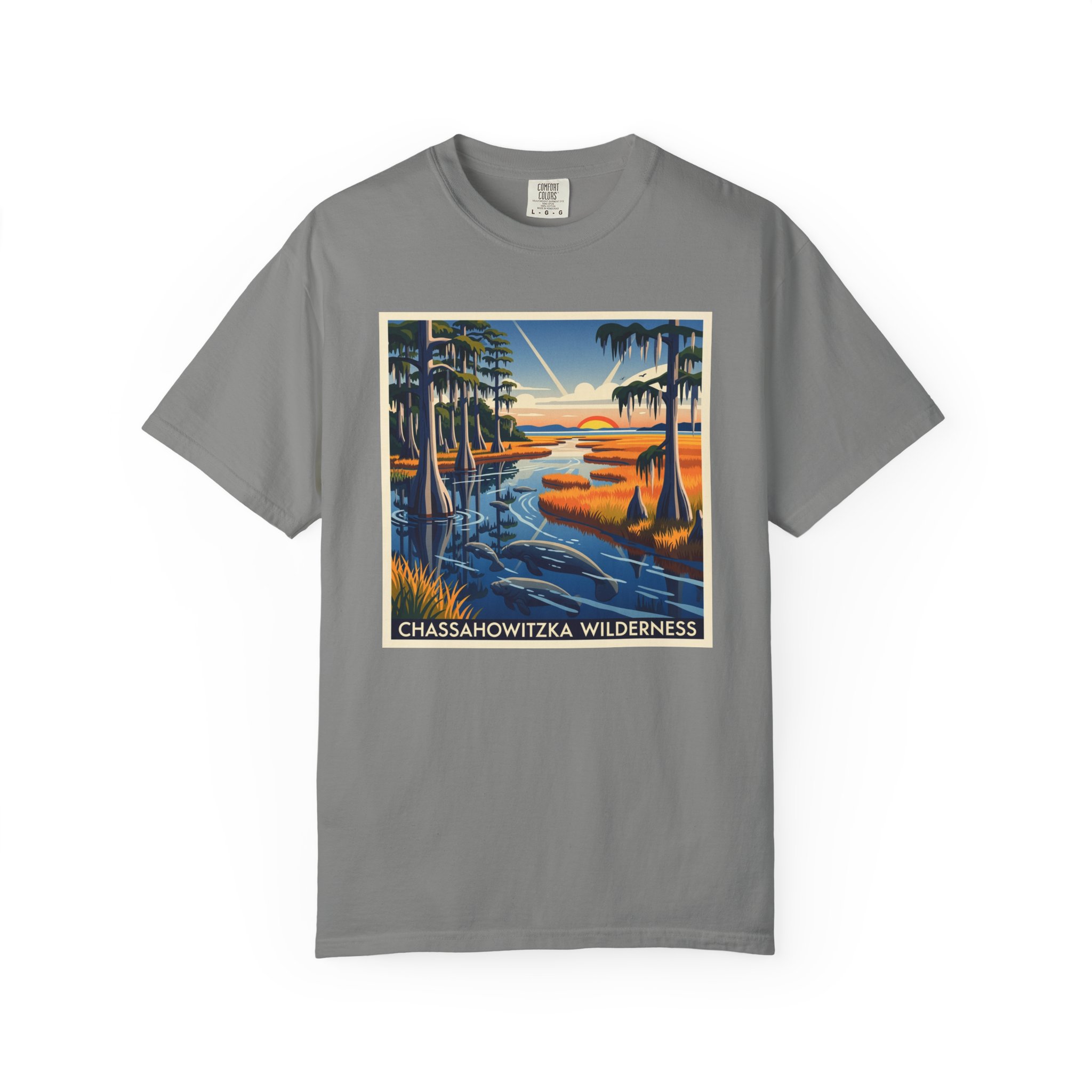 Chassahowitzka Wilderness WPA Style Unisex T-shirt - Image 7