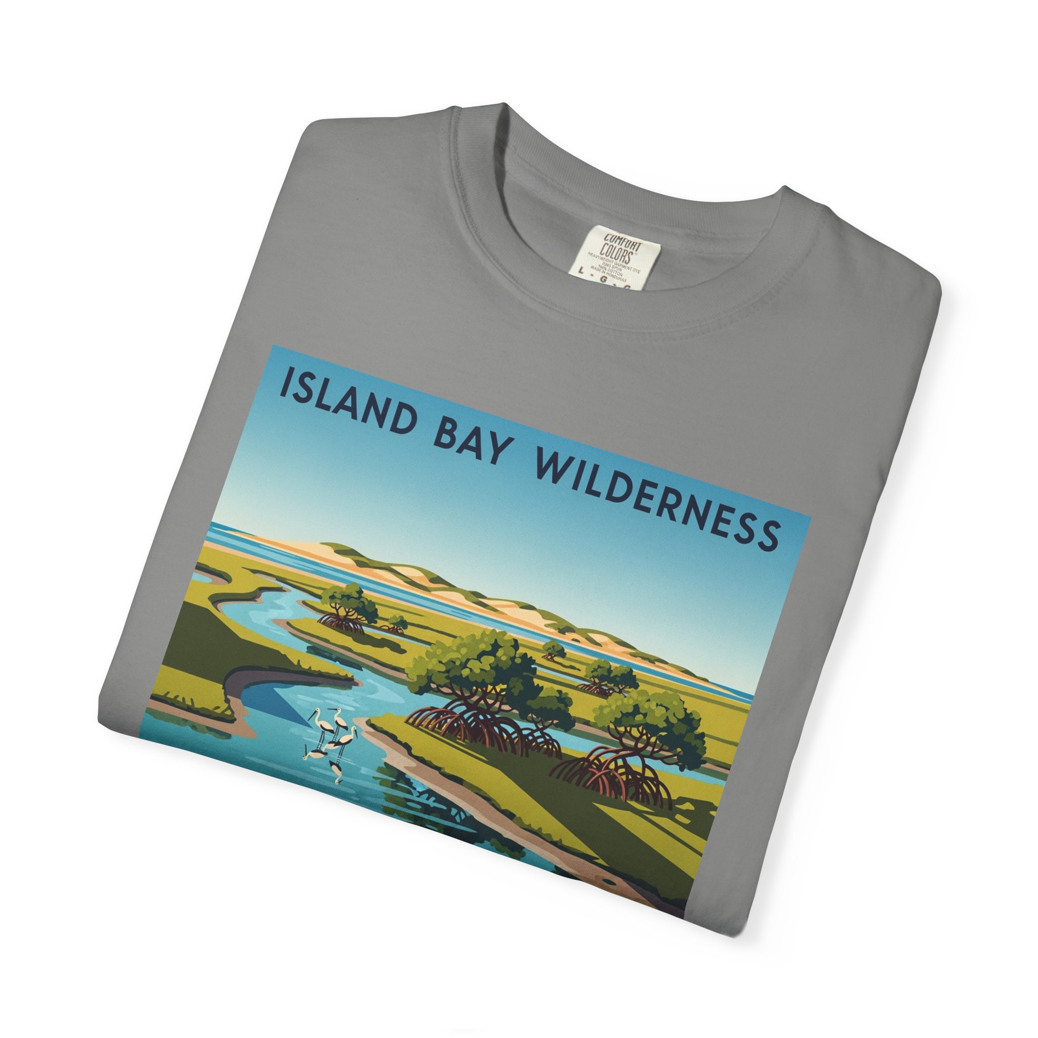 Island Bay Wilderness WPA Style Unisex T-shirt - Image 9