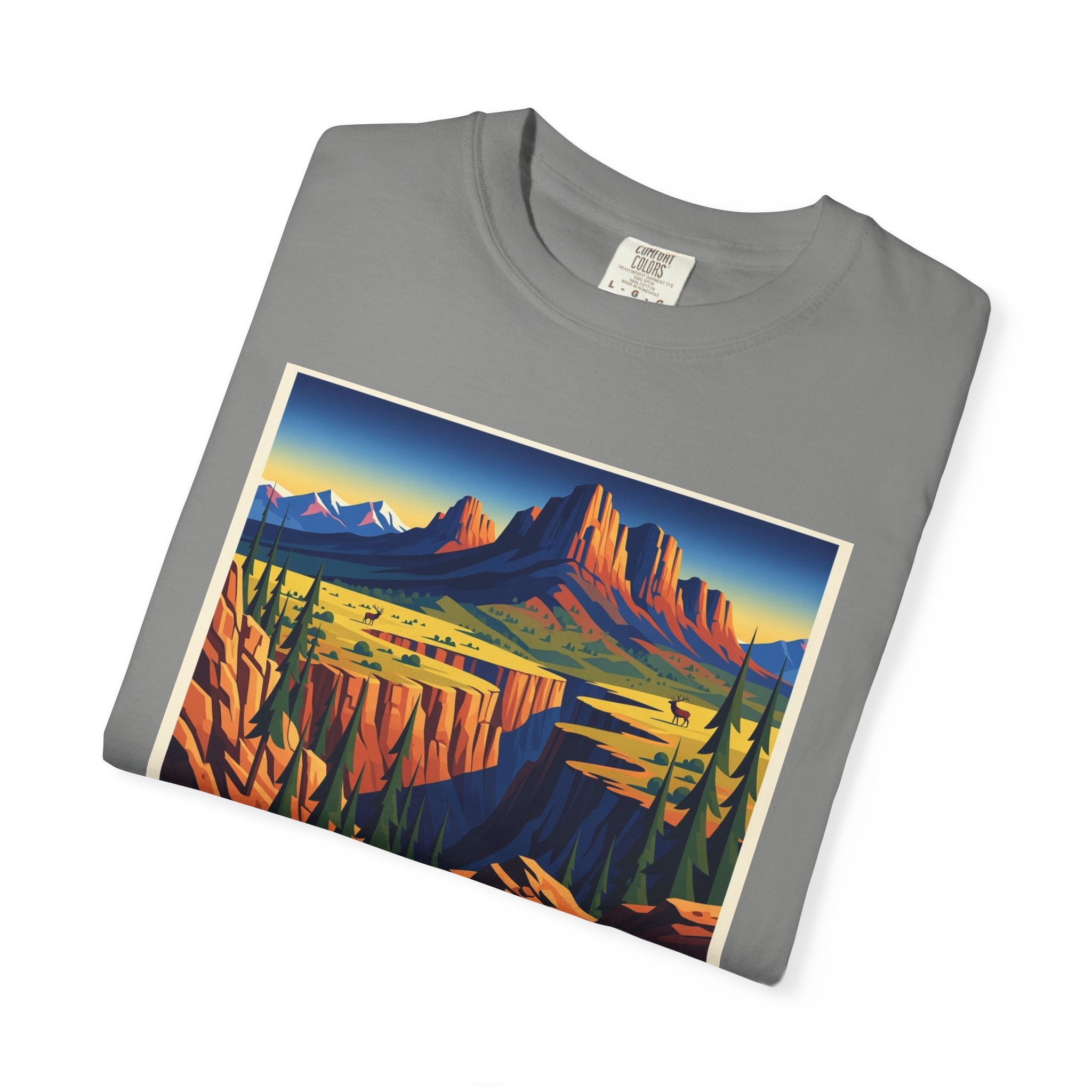 Blue Range Wilderness WPA Style Unisex T-shirt - Image 9