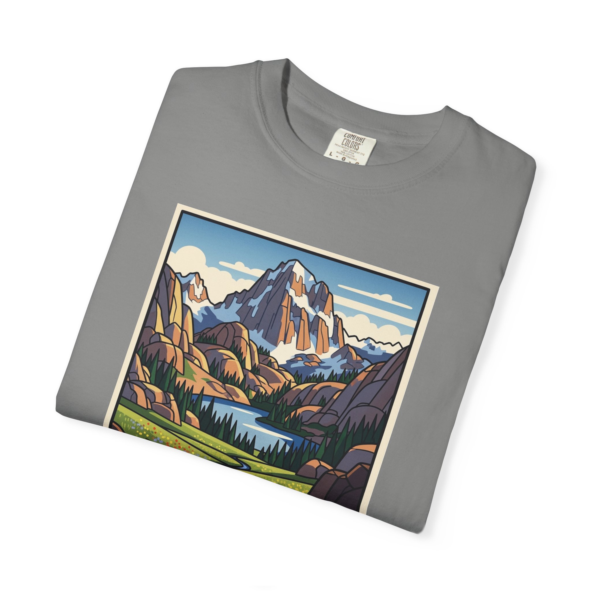 Cloud Peak Wilderness WPA Style Unisex T-shirt - Image 9