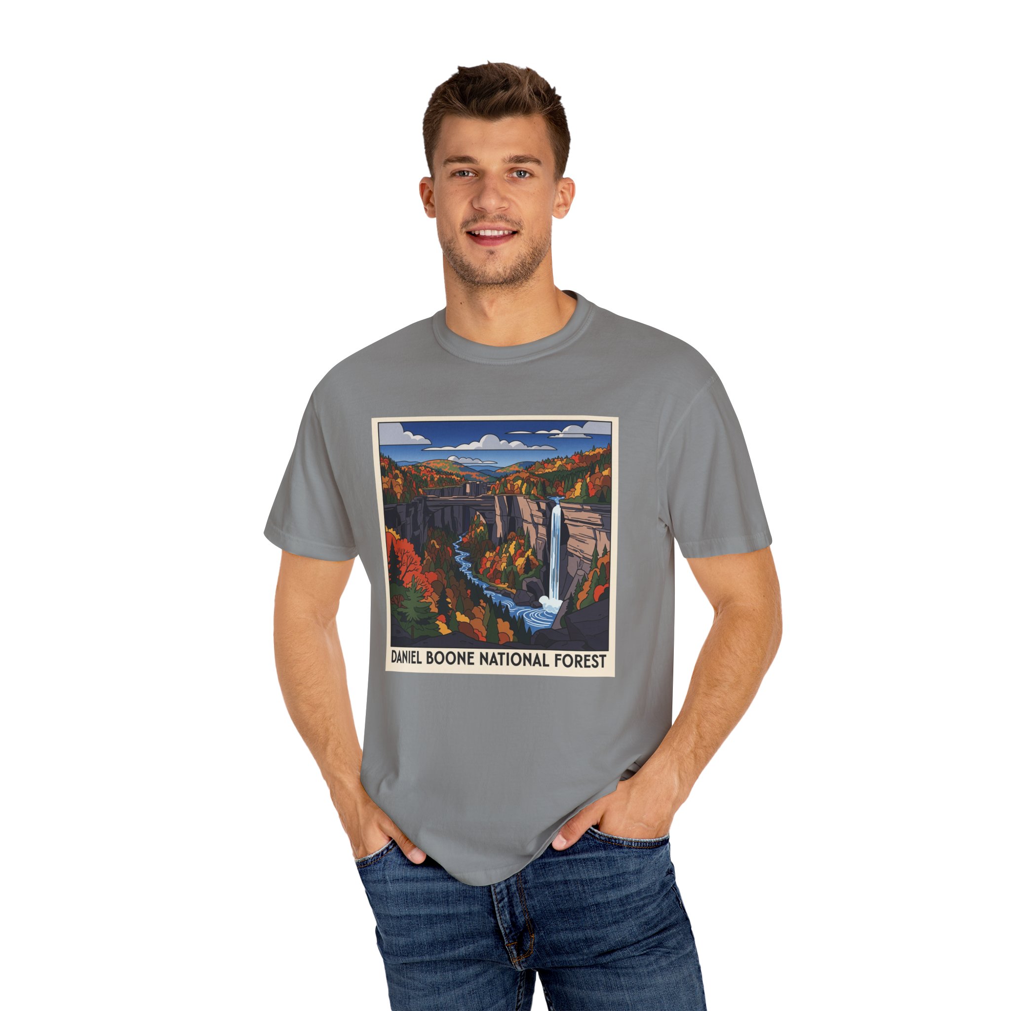 Daniel Boone National Forest WPA Style Unisex T-shirt - Image 10