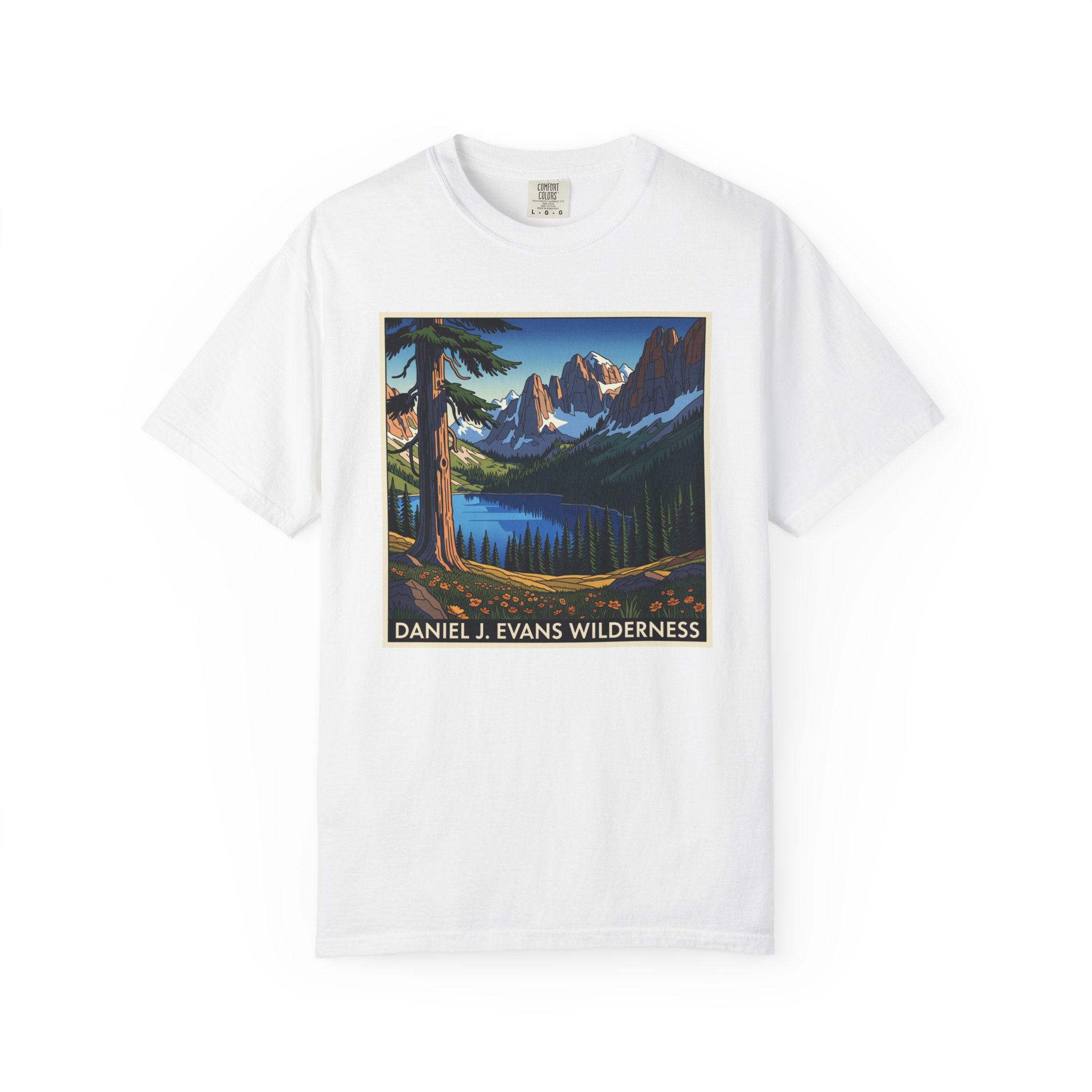 Daniel J. Evans Wilderness WPA Style Unisex T-shirt