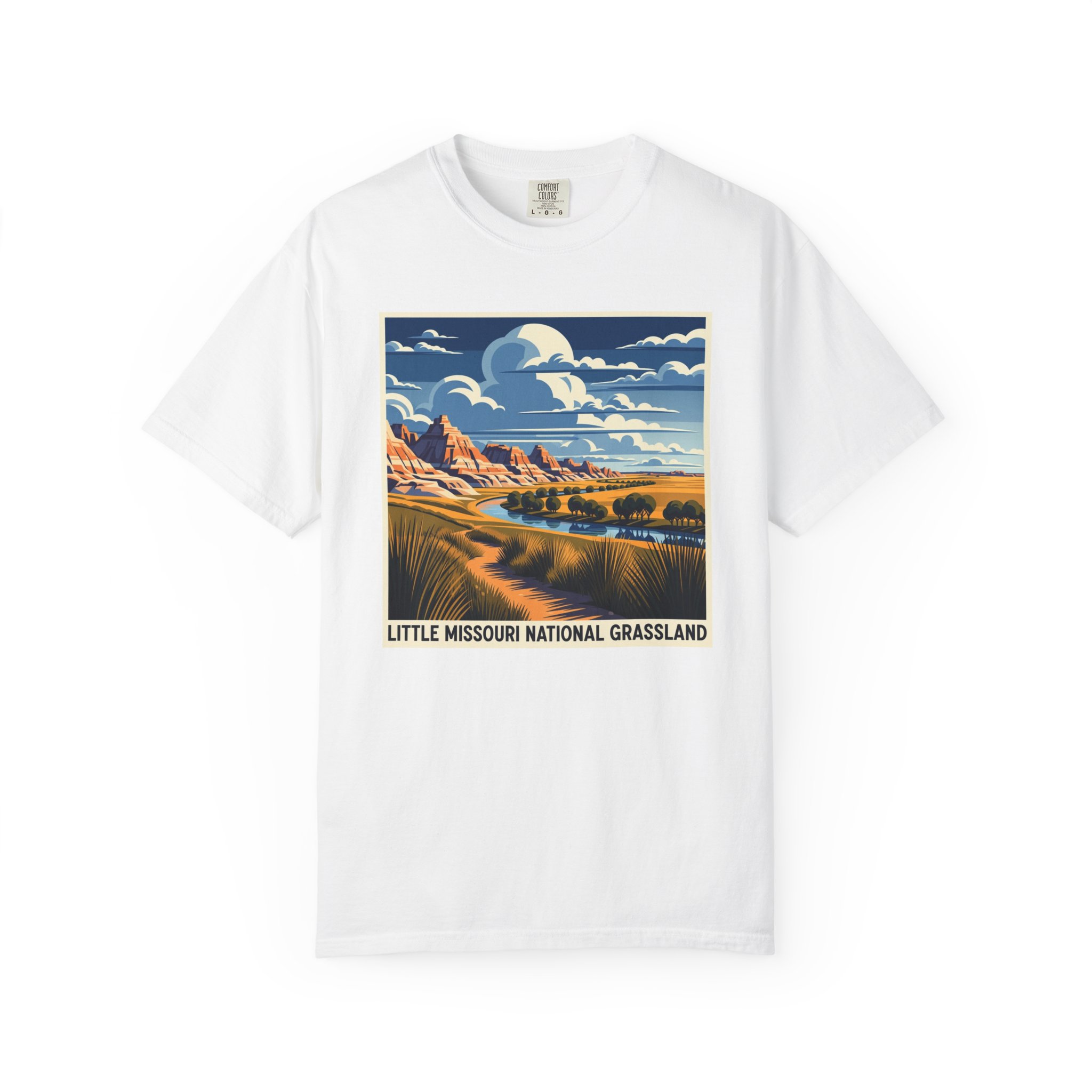 Little Missouri National Grassland WPA Style Unisex T-shirt