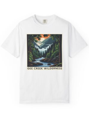 Gee Creek Wilderness WPA Style Unisex T-shirt