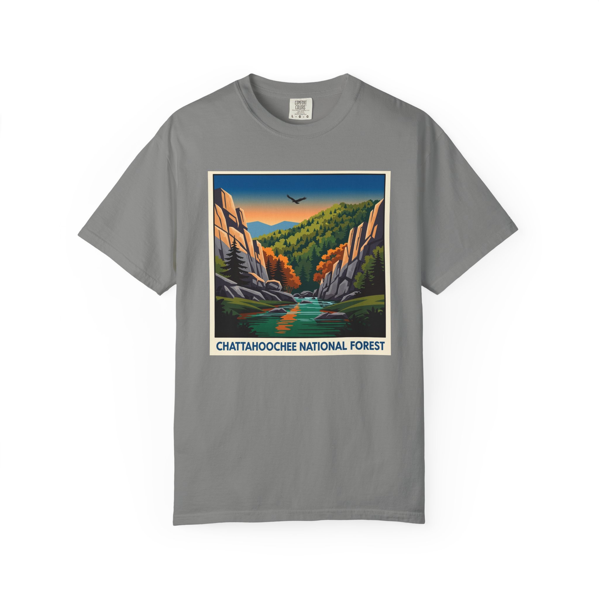 Chattahoochee National Forest WPA Style Unisex T-shirt - Image 7