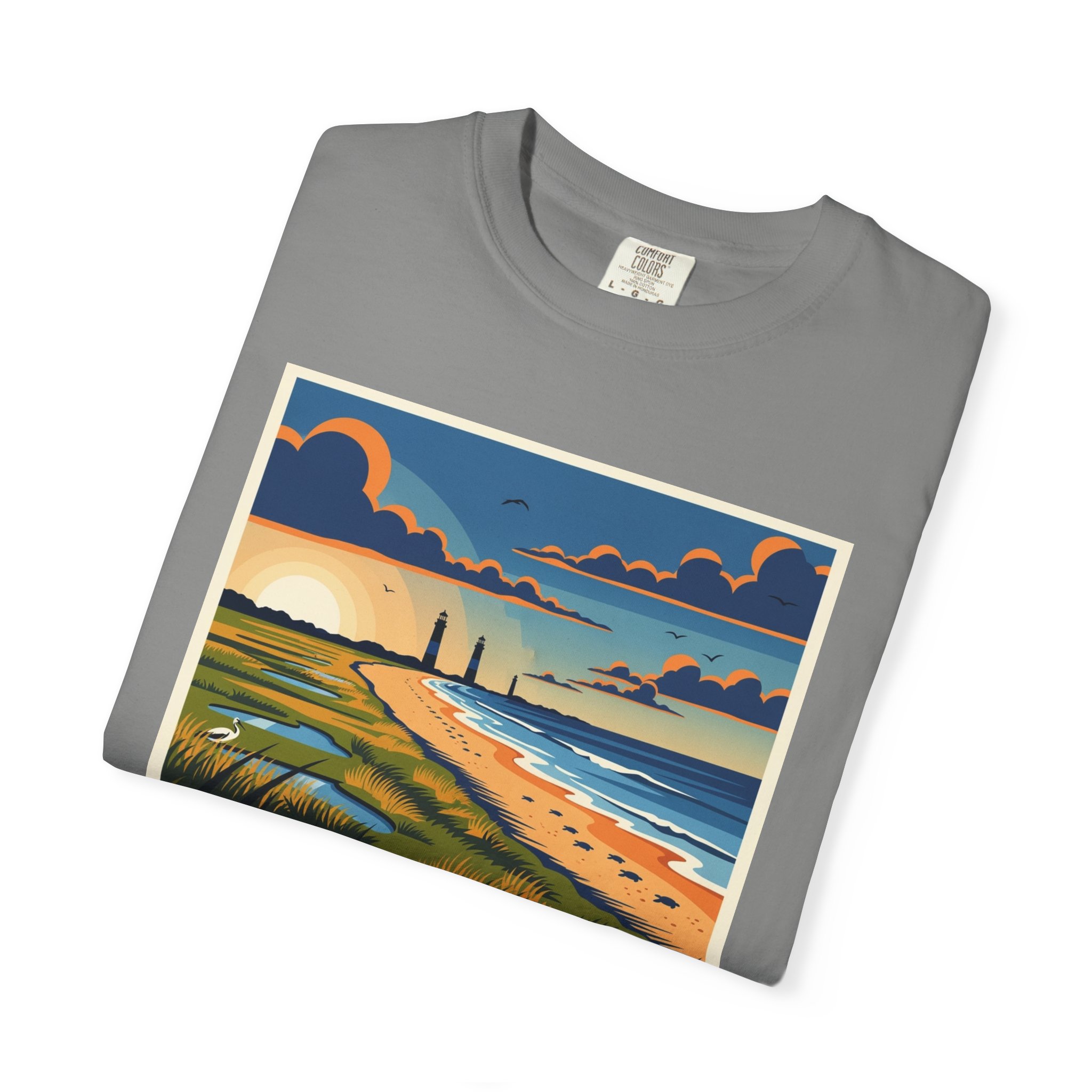 Cape Romain National Wildlife Refuge WPA Style Unisex T-shirt - Image 9