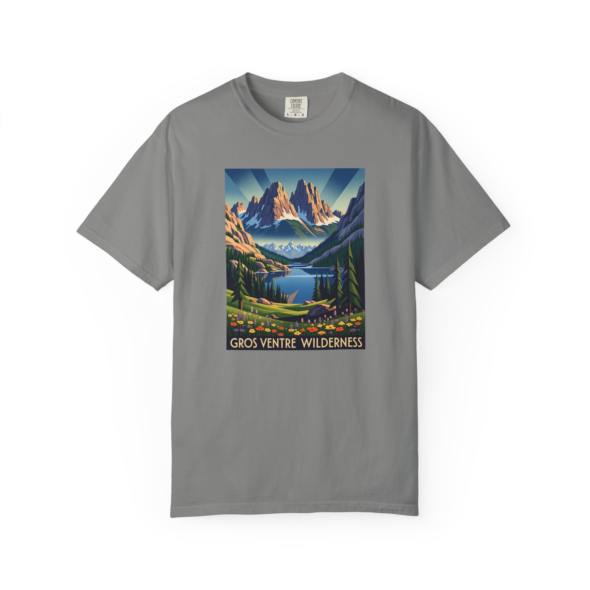 Gros Ventre Wilderness WPA Style Unisex T-shirt - Image 7