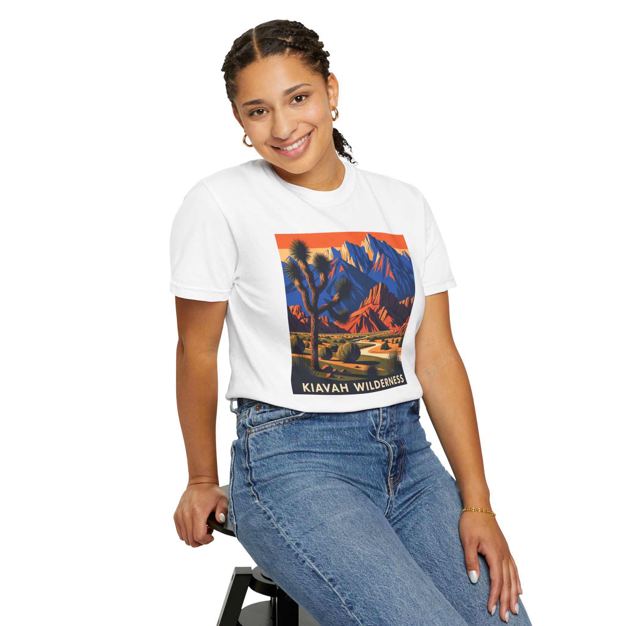 Kiavah Wilderness WPA Style Unisex T-shirt - Image 5