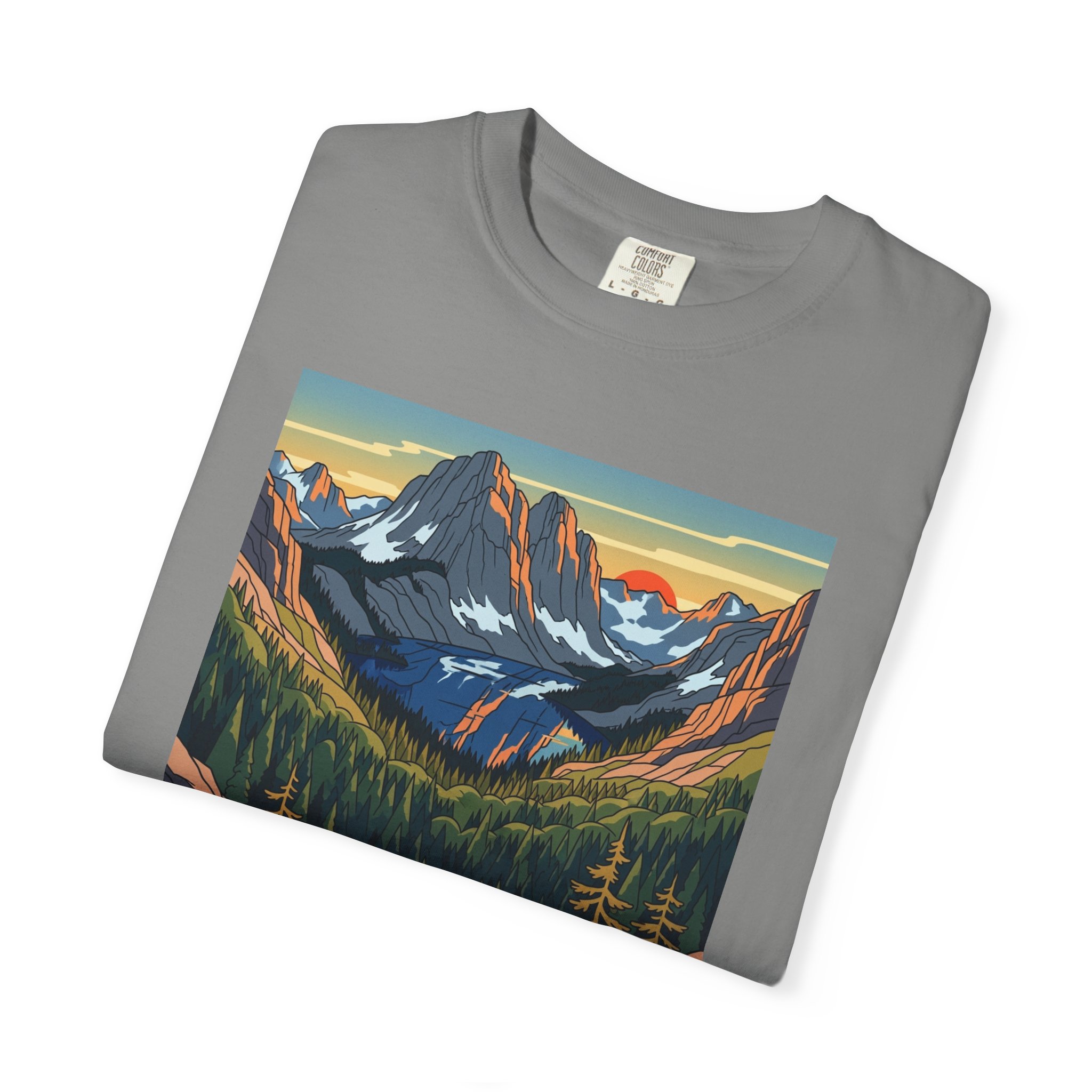 Flathead National Forest WPA Style Unisex T-shirt - Image 9