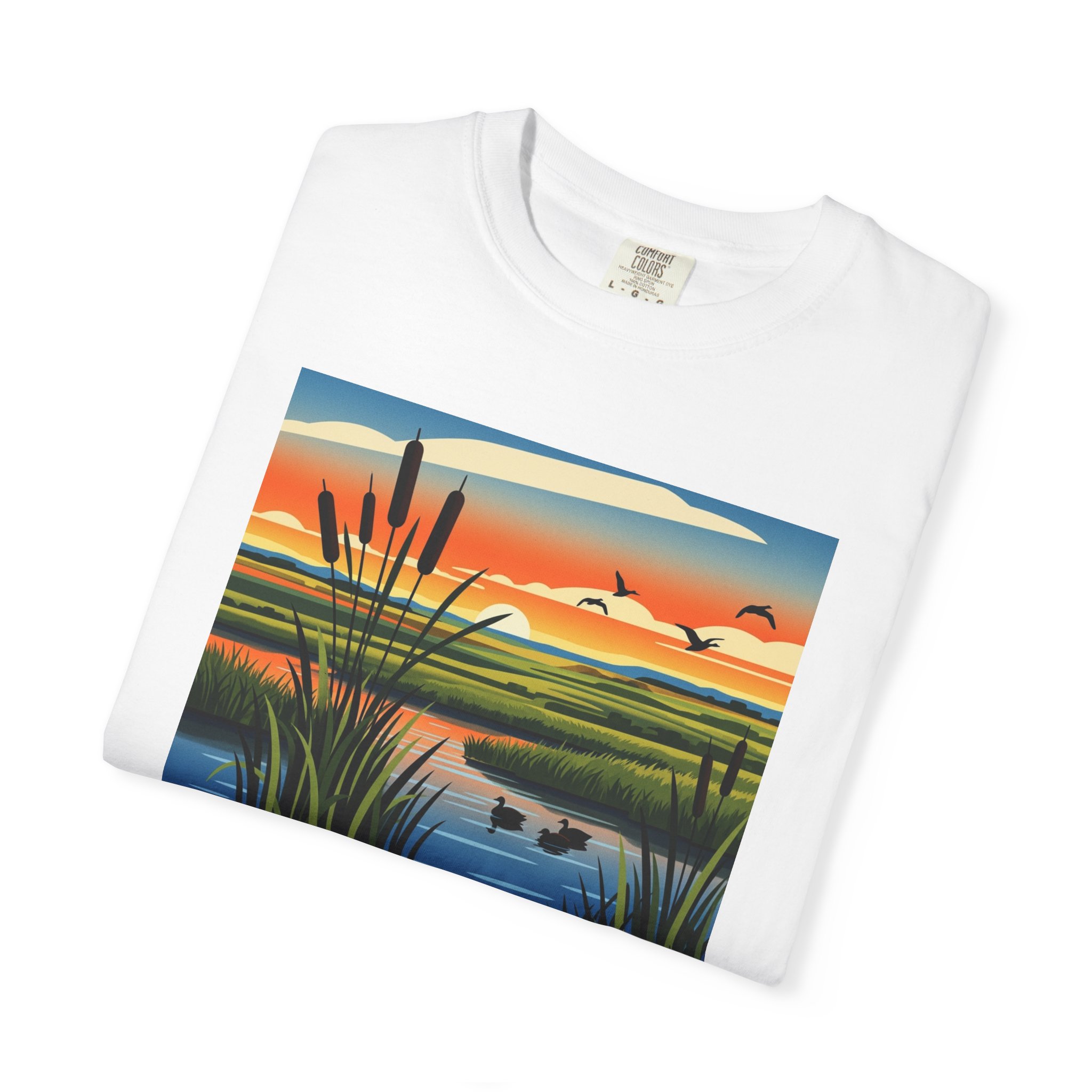 Appert Lake National Wildlife Refuge WPA Style Unisex T-shirt - Image 3