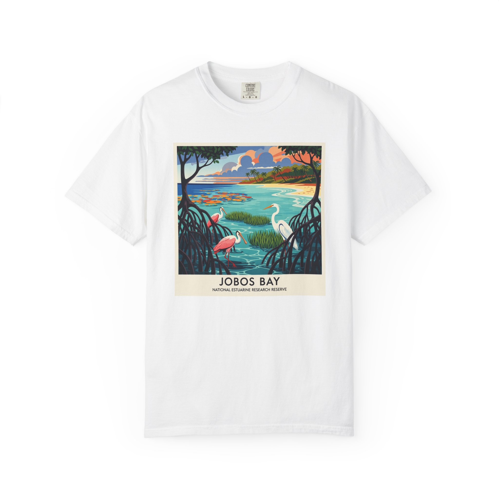 Jobos Bay National Estuarine Research Reserve WPA Style Unisex T-shirt