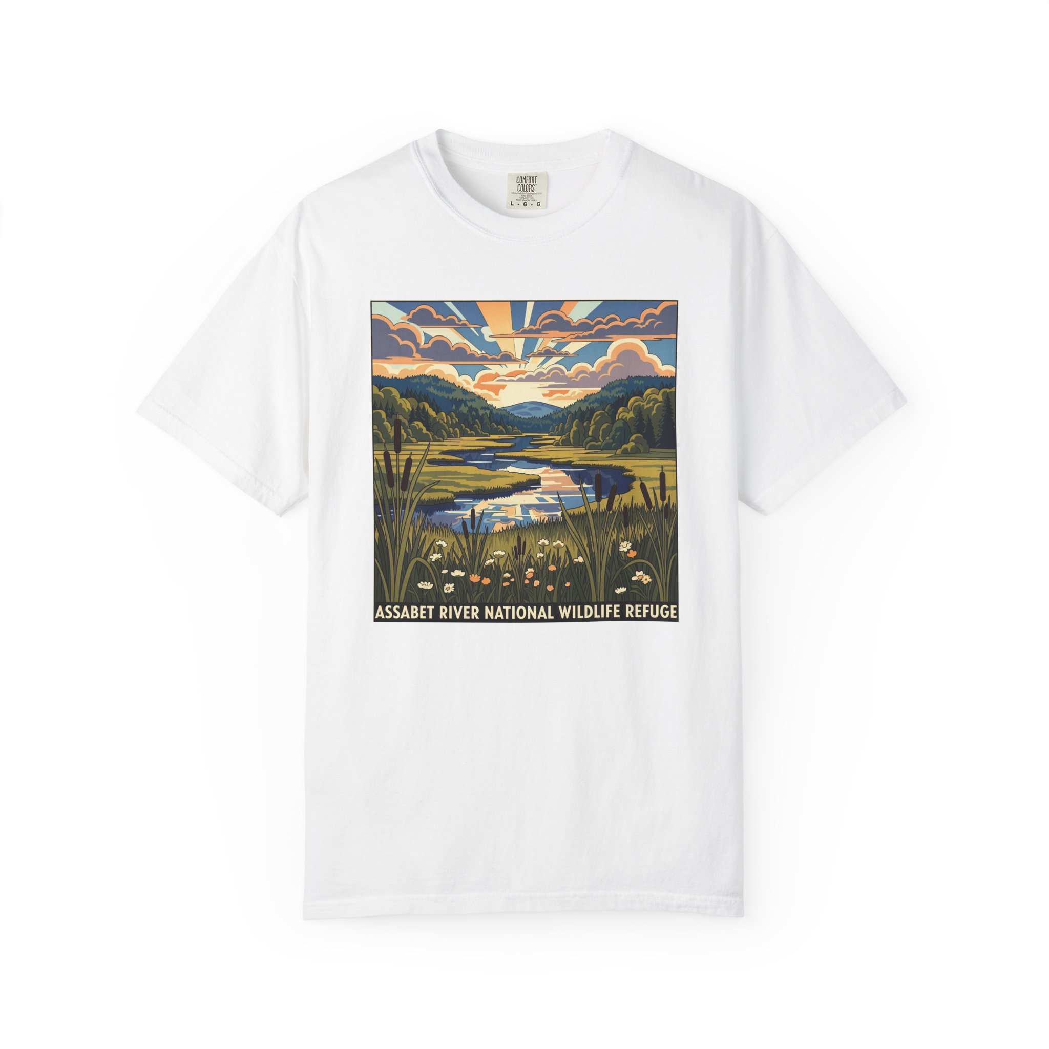 Assabet River National Wildlife Refuge WPA Style Unisex T-shirt
