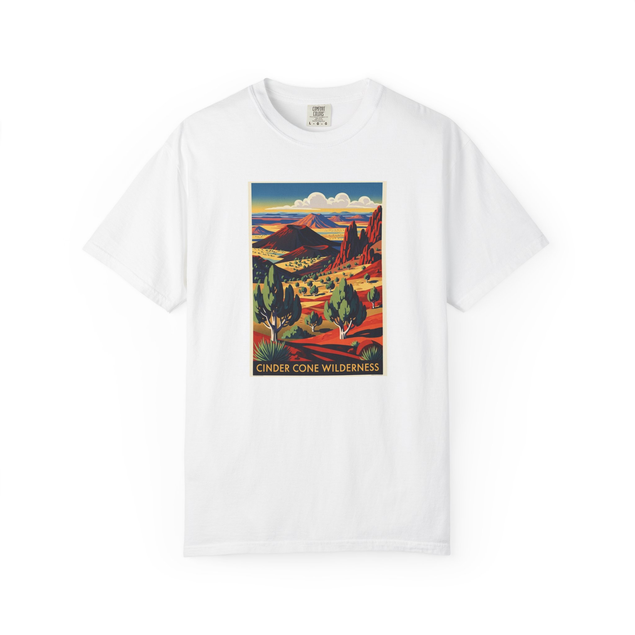 Cinder Cone Wilderness WPA Style Unisex T-shirt