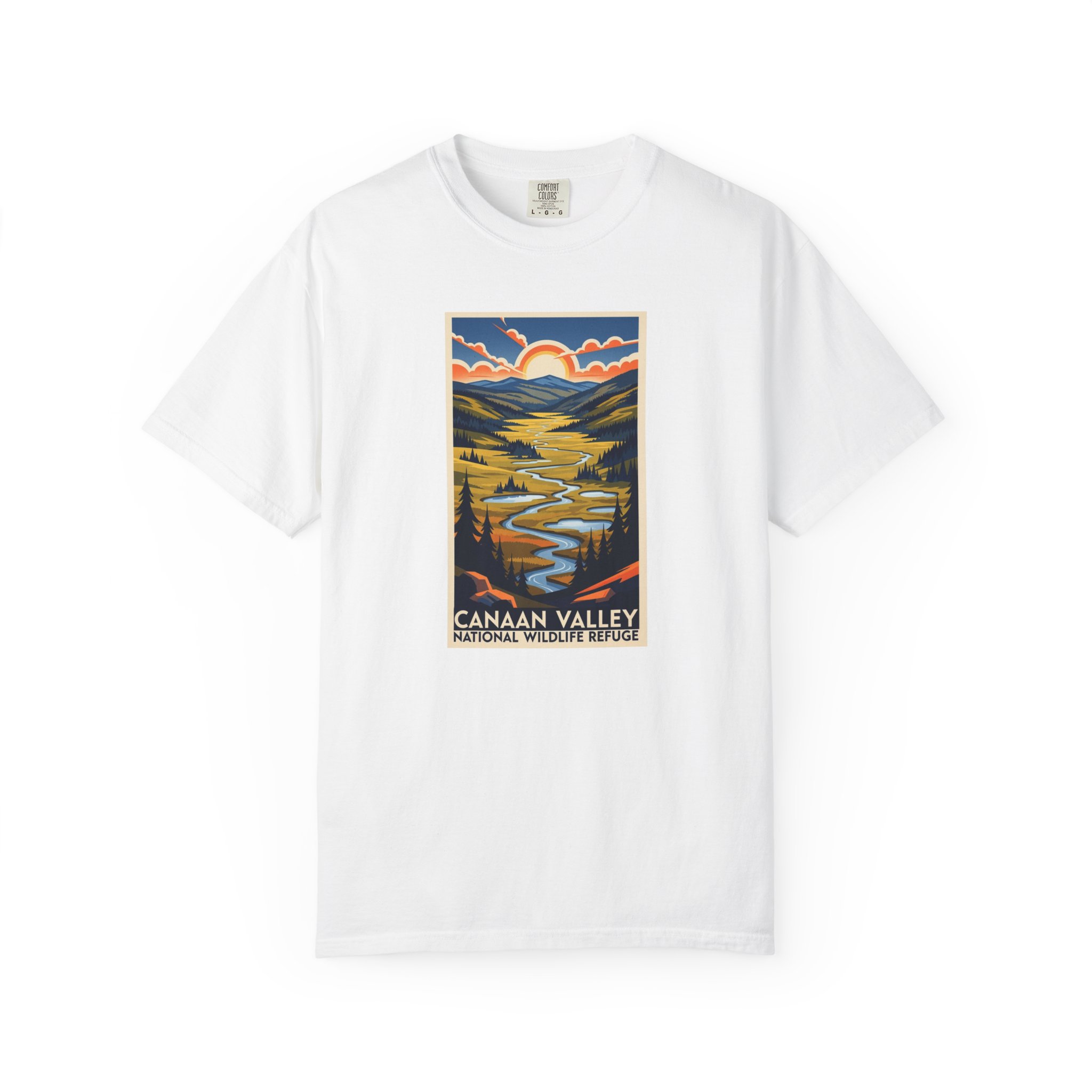 Canaan Valley National Wildlife Refuge WPA Style Unisex T-shirt