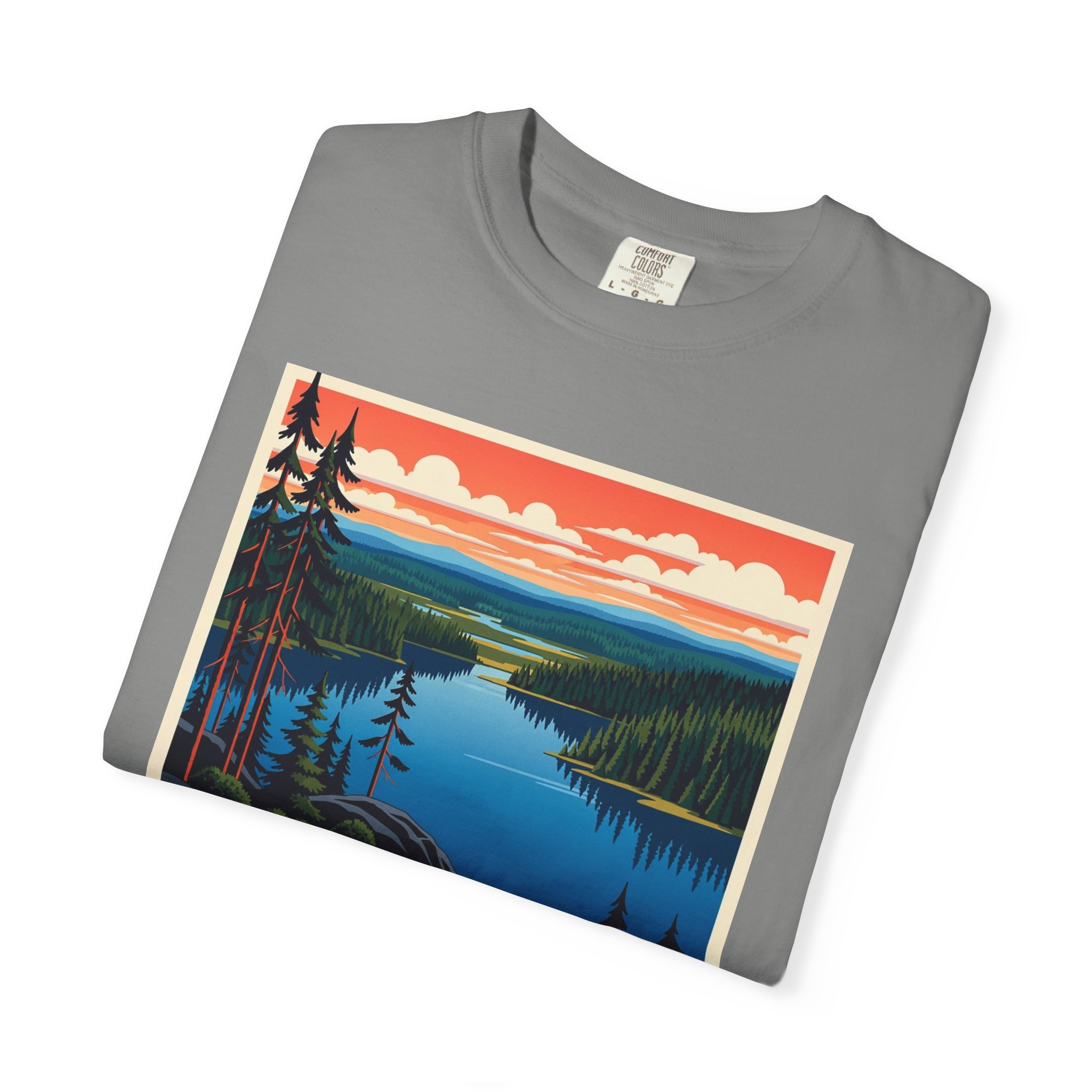 Agassiz Wilderness WPA Style Unisex T-shirt - Image 9