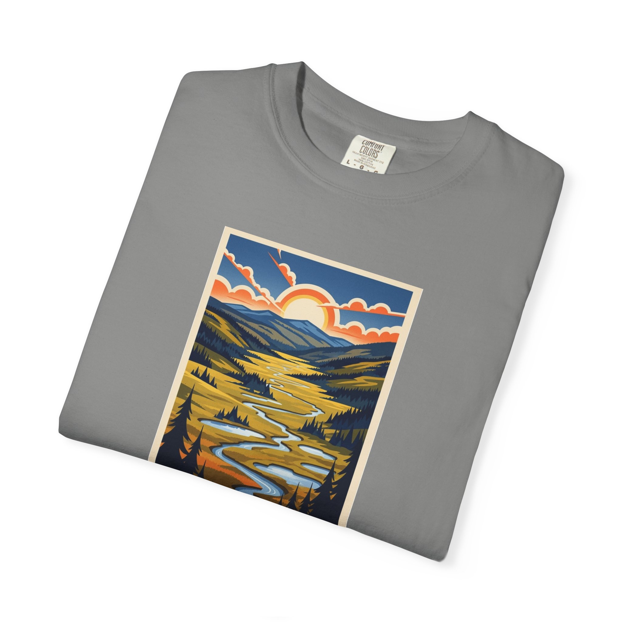Canaan Valley National Wildlife Refuge WPA Style Unisex T-shirt - Image 9