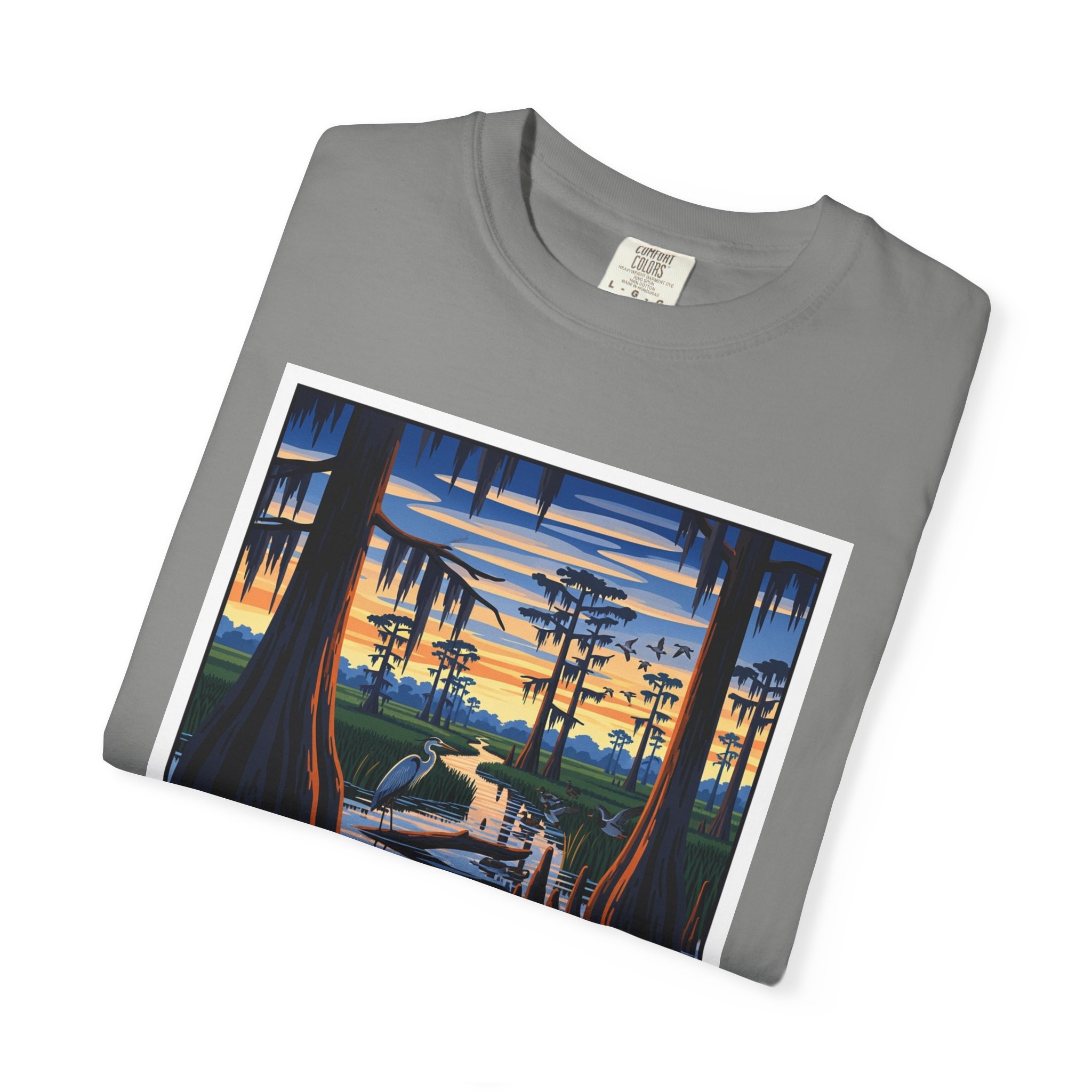 Cypress Creek National Wildlife Refuge WPA Style Unisex T-shirt - Image 9