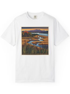 Hudson River National Estuarine Research Reserve WPA Style Unisex T-shirt