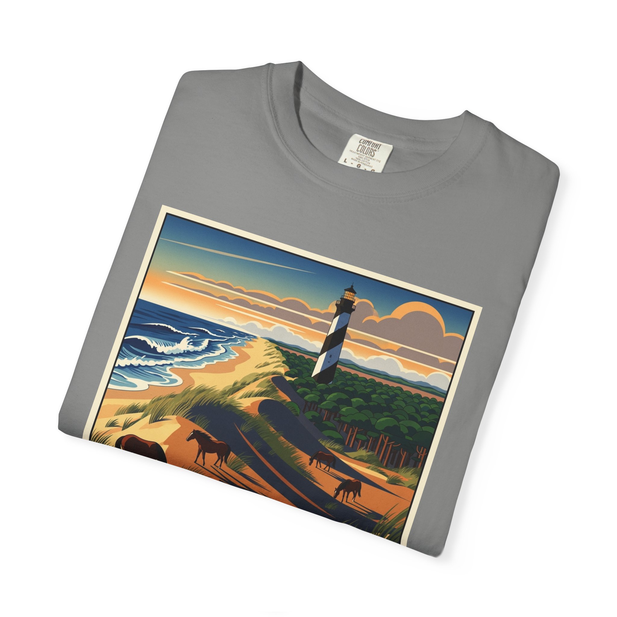 Cape Hatteras National Seashore WPA Style Unisex T-shirt - Image 9