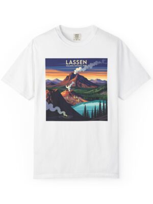Lassen Volcanic National Park WPA Style Unisex T-shirt