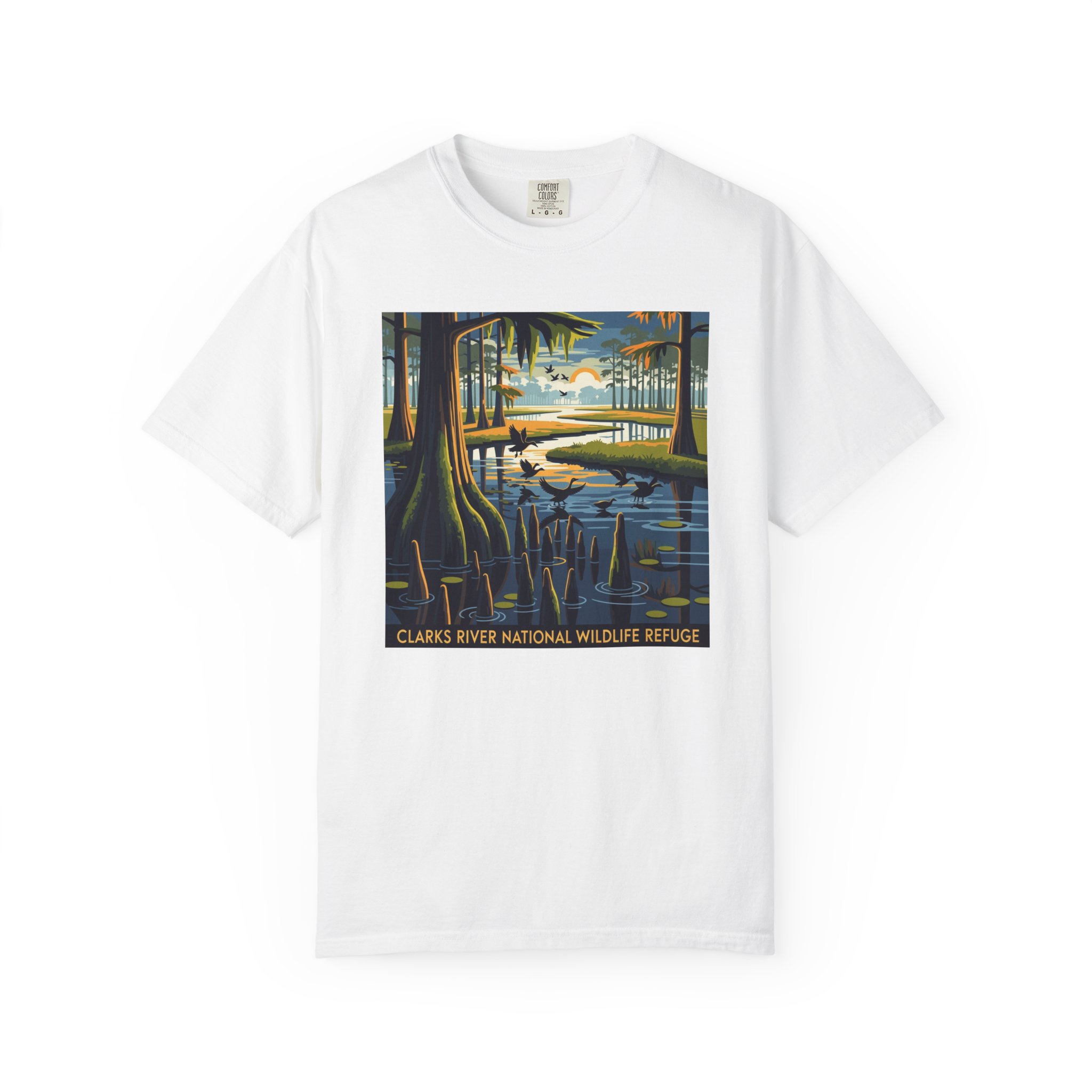 Clarks River National Wildlife Refuge WPA Style Unisex T-shirt