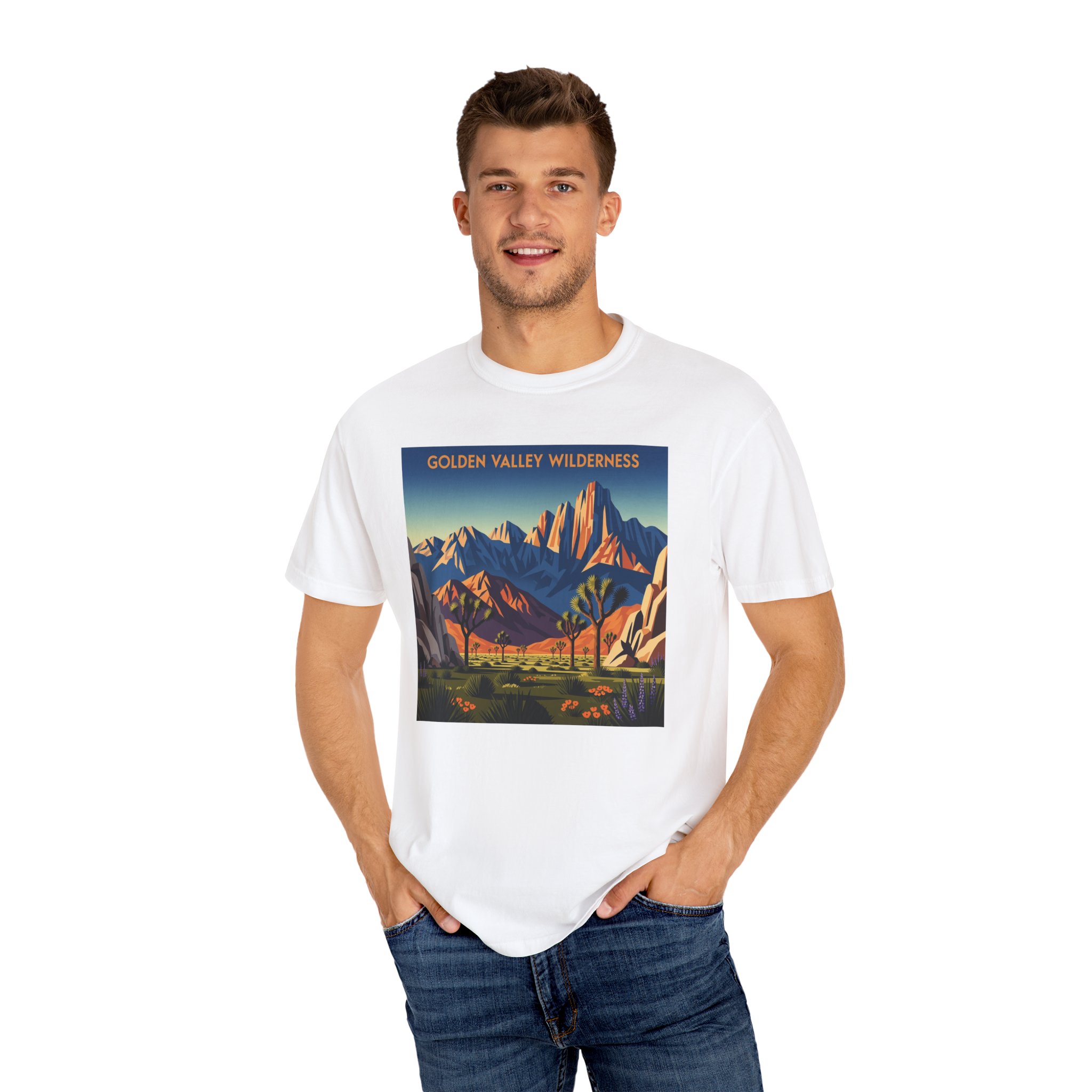 Golden Valley Wilderness WPA Style Unisex T-shirt - Image 4