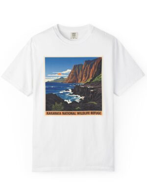 Kakahai‘a National Wildlife Refuge WPA Style Unisex T-shirt