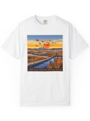 John Heinz National Wildlife Refuge WPA Style Unisex T-shirt