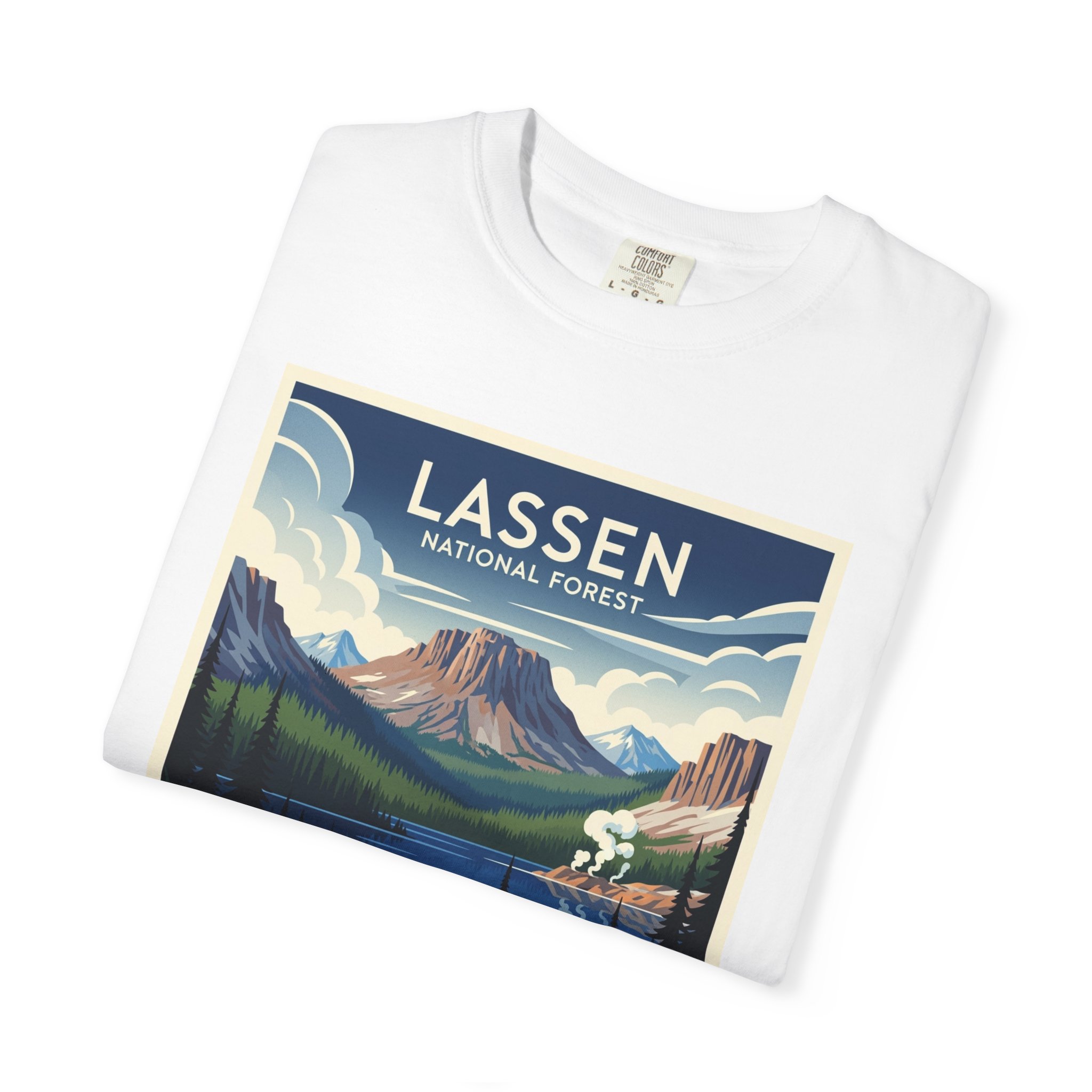 Lassen National Forest WPA Style Unisex T-shirt - Image 3