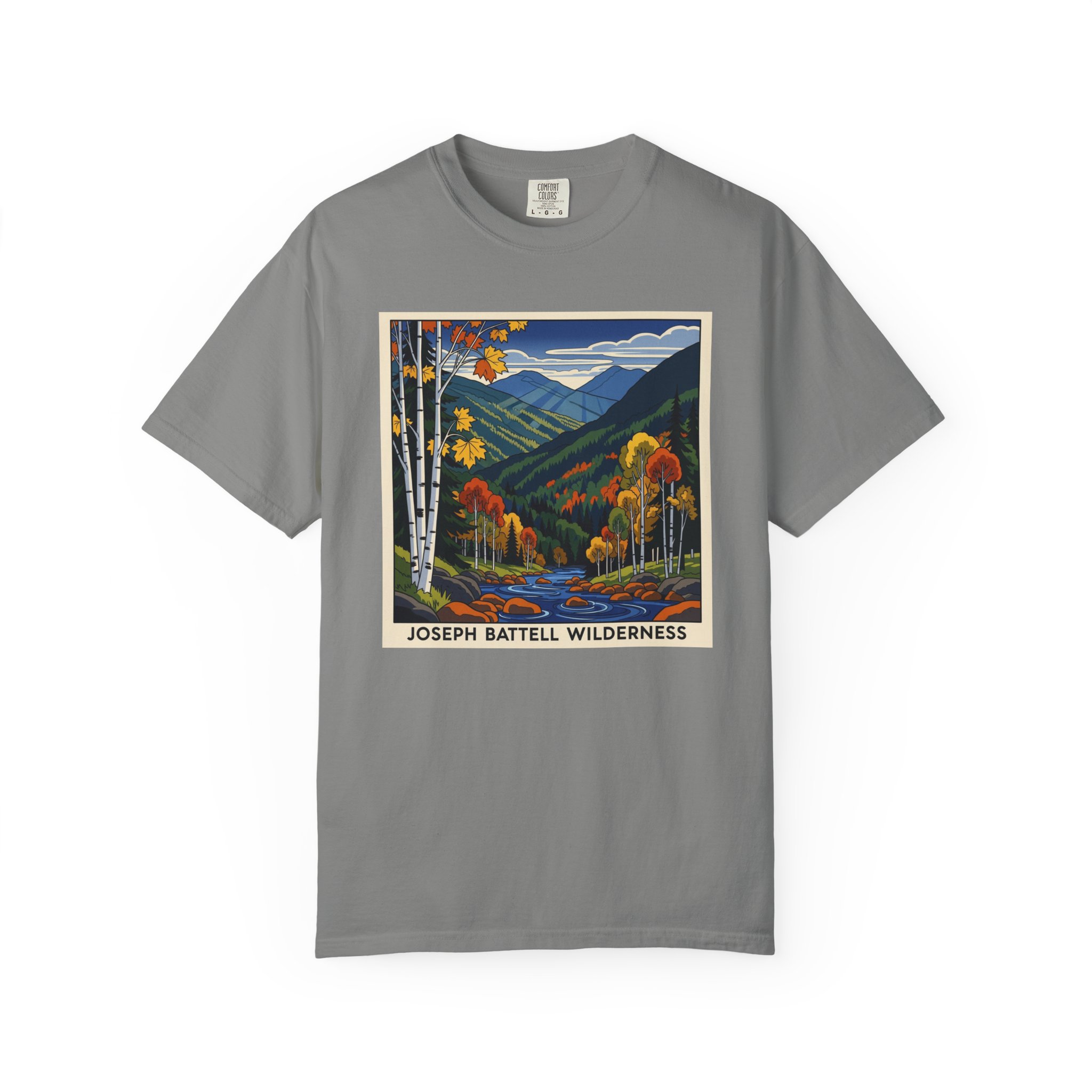 Joseph Battell Wilderness WPA Style Unisex T-shirt - Image 7