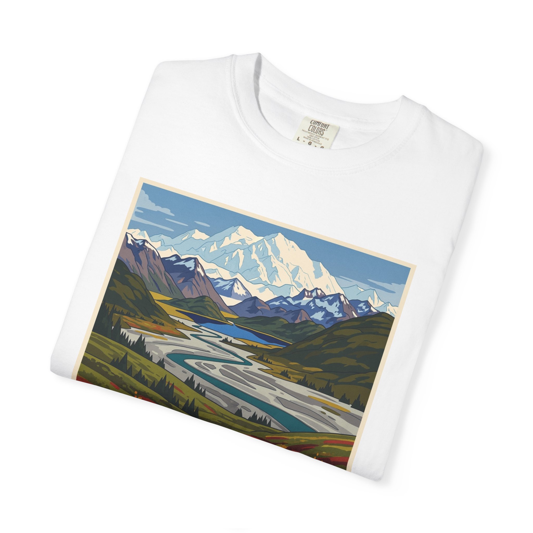 Denali Wilderness WPA Style Unisex T-shirt - Image 3