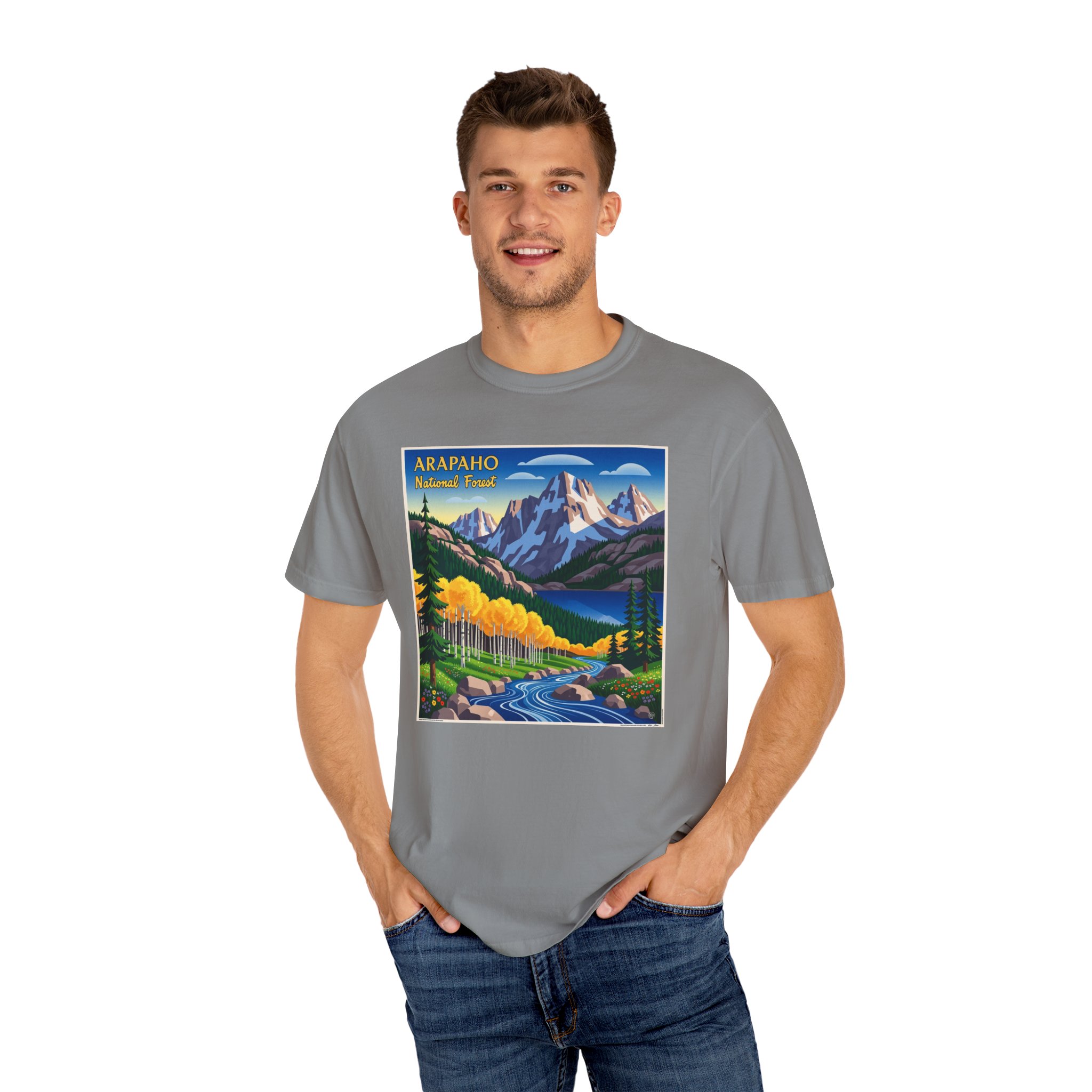 Arapaho National Forest WPA Style Unisex T-shirt - Image 10