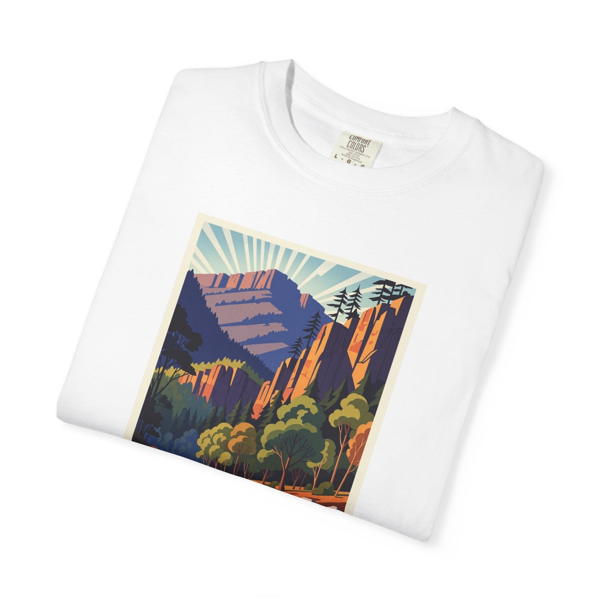 Hurricane Creek Wilderness WPA Style Unisex T-shirt - Image 3