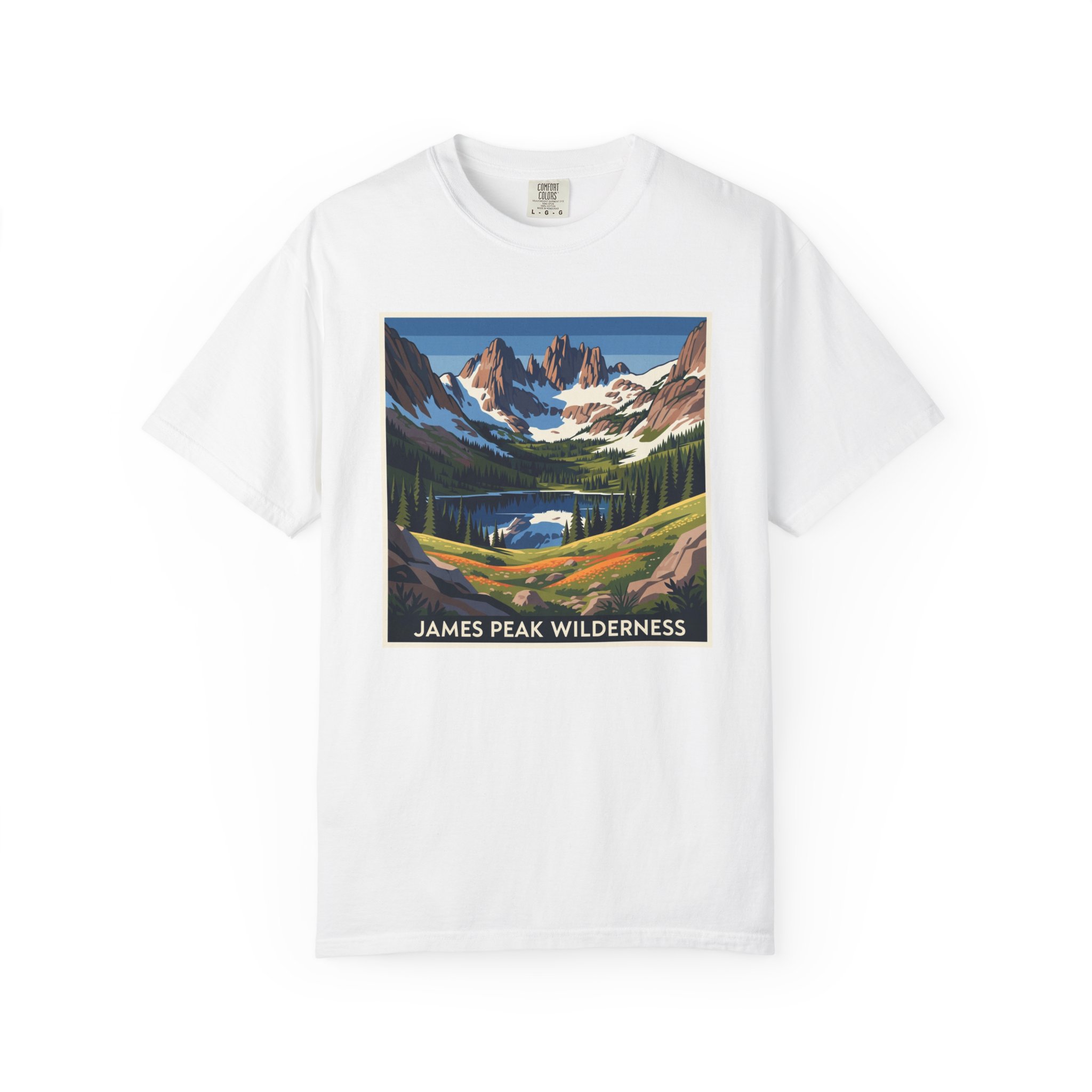 James Peak Wilderness WPA Style Unisex T-shirt