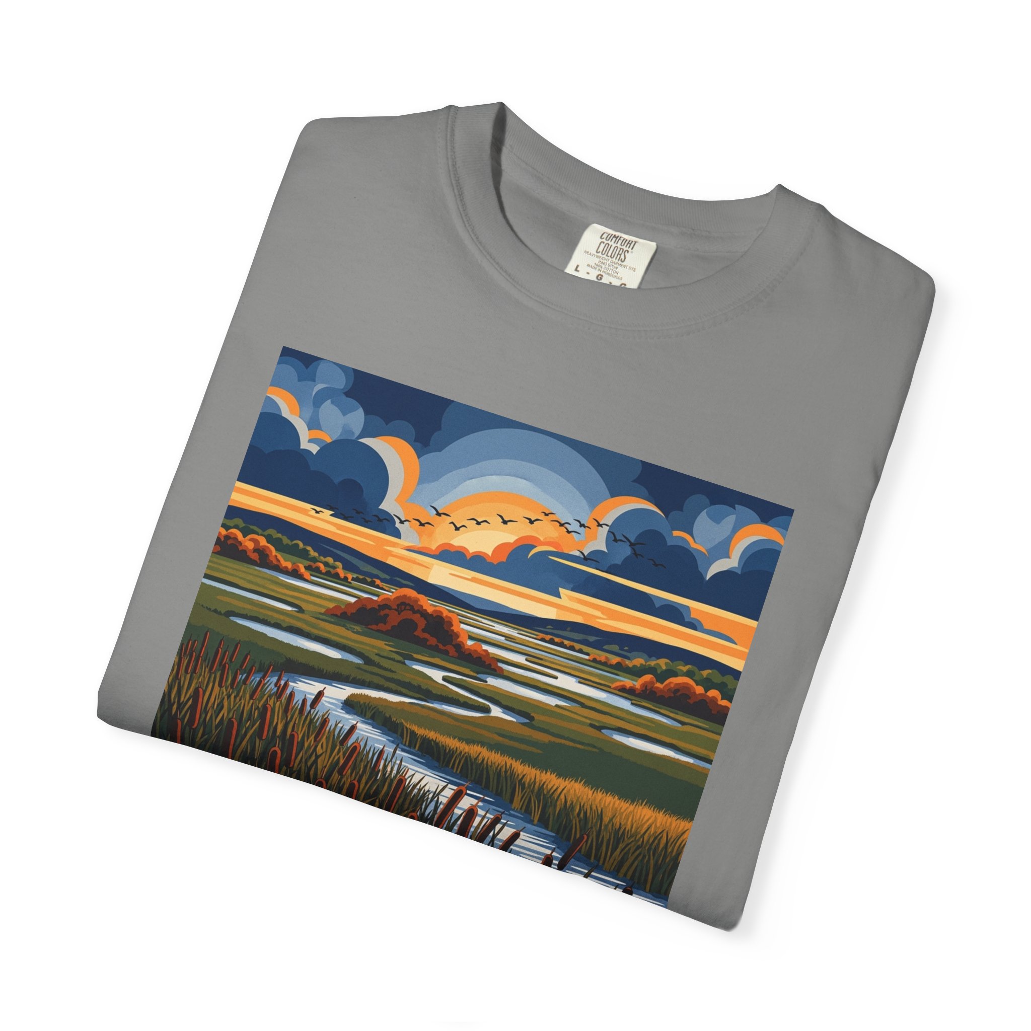 Iroquois National Wildlife Refuge WPA Style Unisex T-shirt - Image 9
