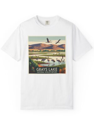Grays Lake National Wildlife Refuge WPA Style Unisex T-shirt