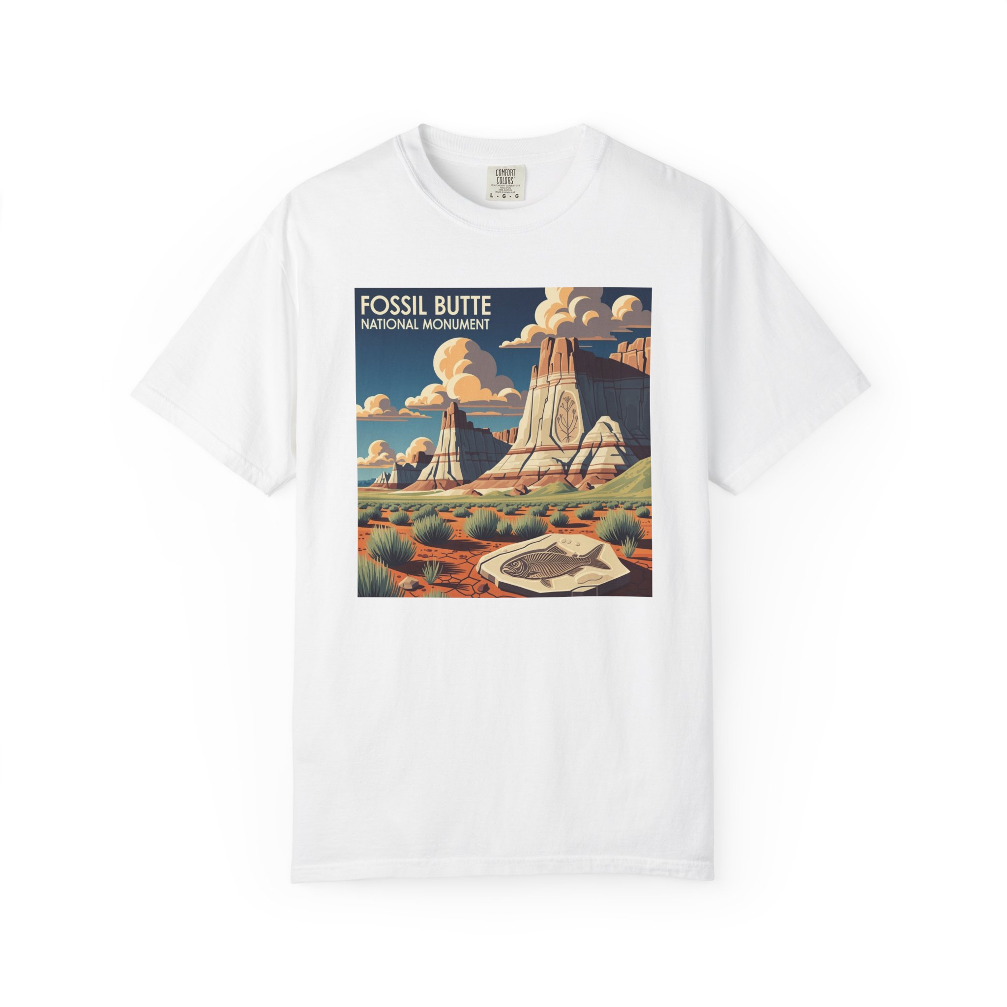 Fossil Butte National Monument WPA Style Unisex T-shirt