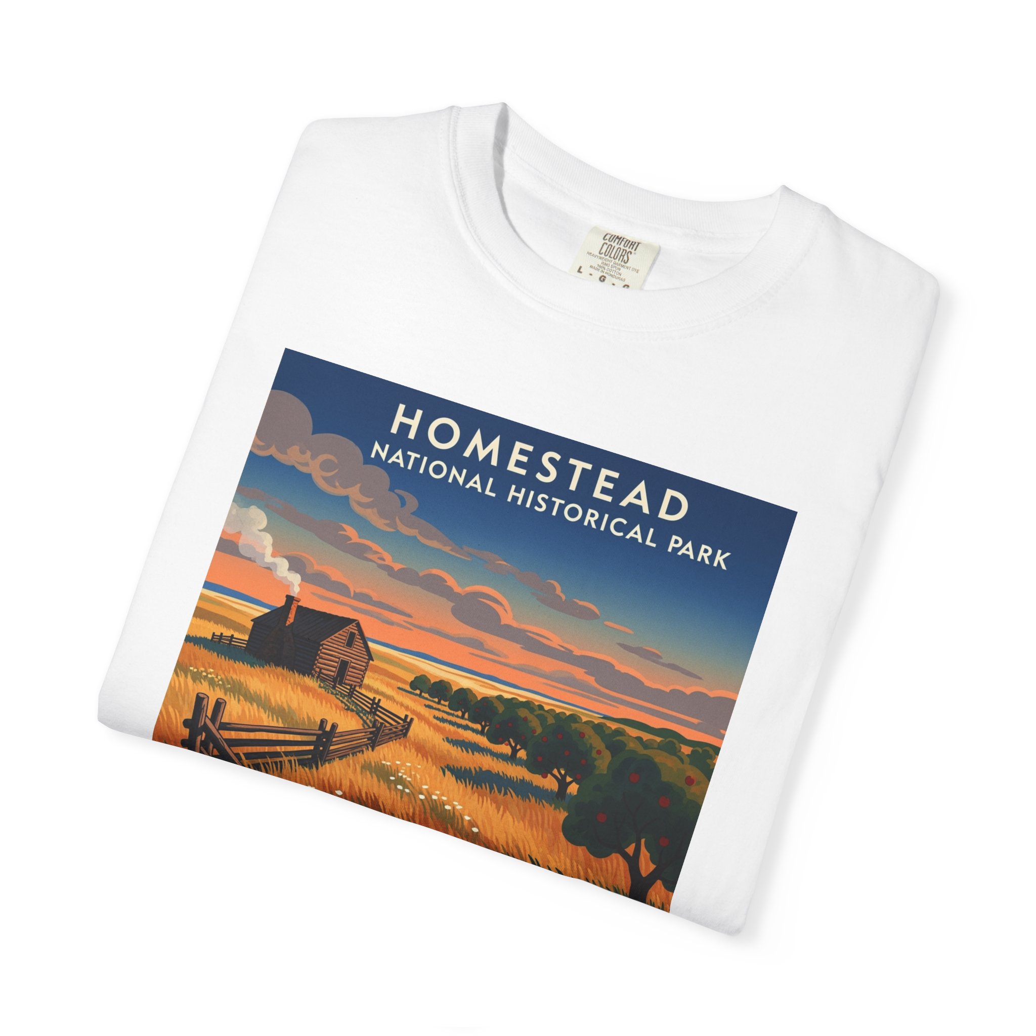 Homestead National Historical Park WPA Style Unisex T-shirt - Image 3